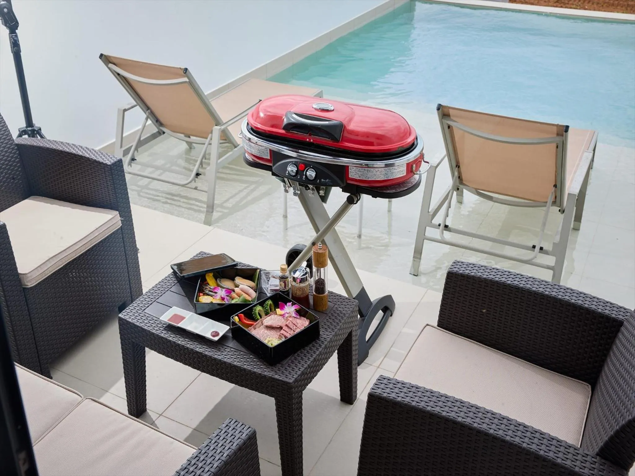 BBQ facilities in ADANRESORT LANA Villa Suite