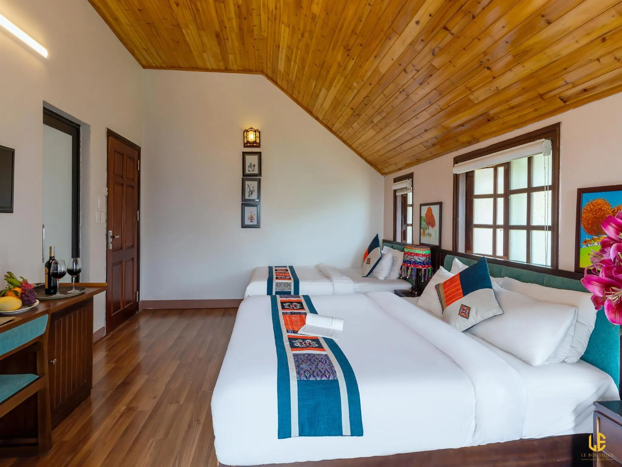 Bed in Le Boutique Sapa Hotel