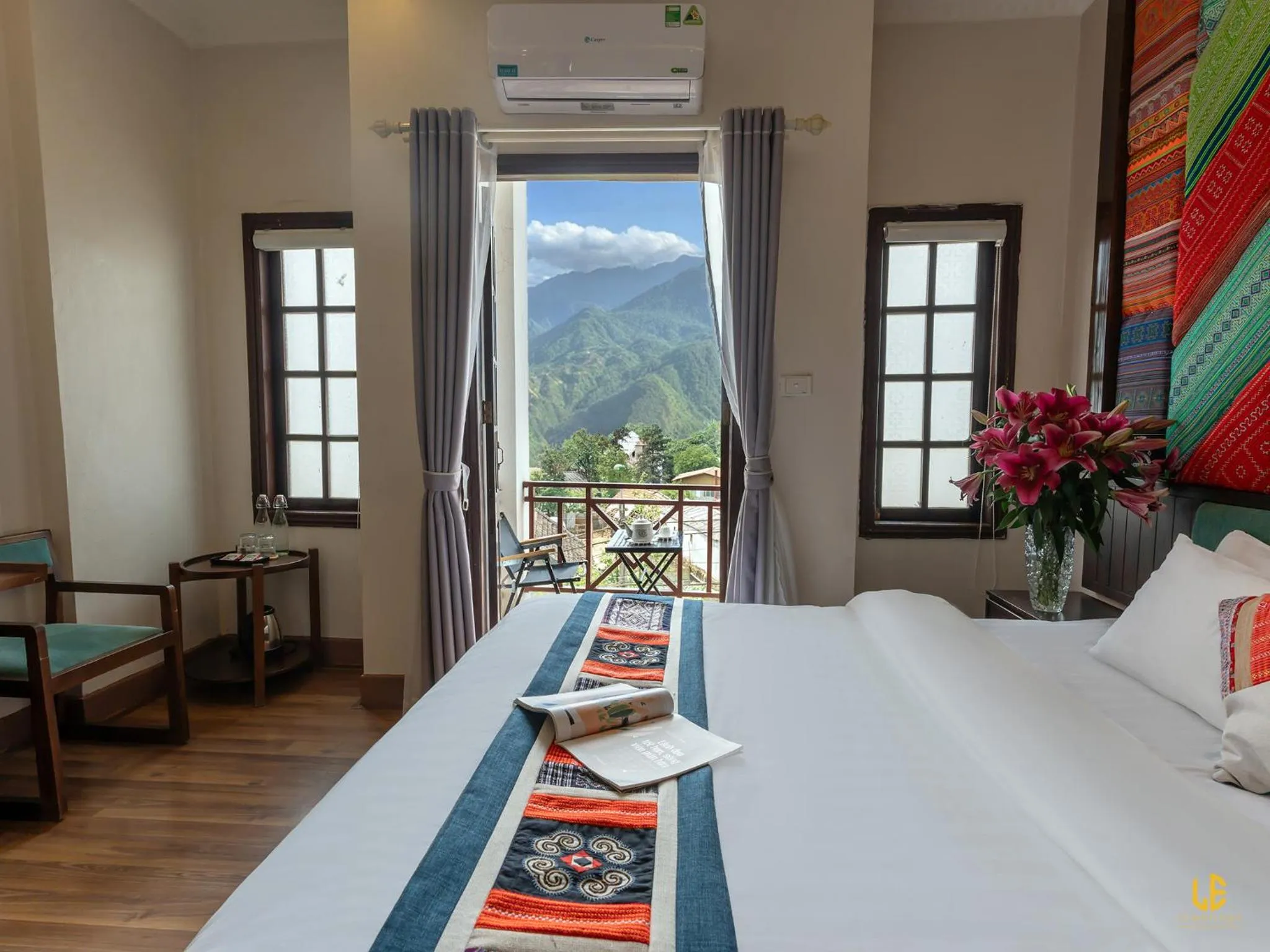 View (from property/room), Bed in Le Boutique Sapa Hotel