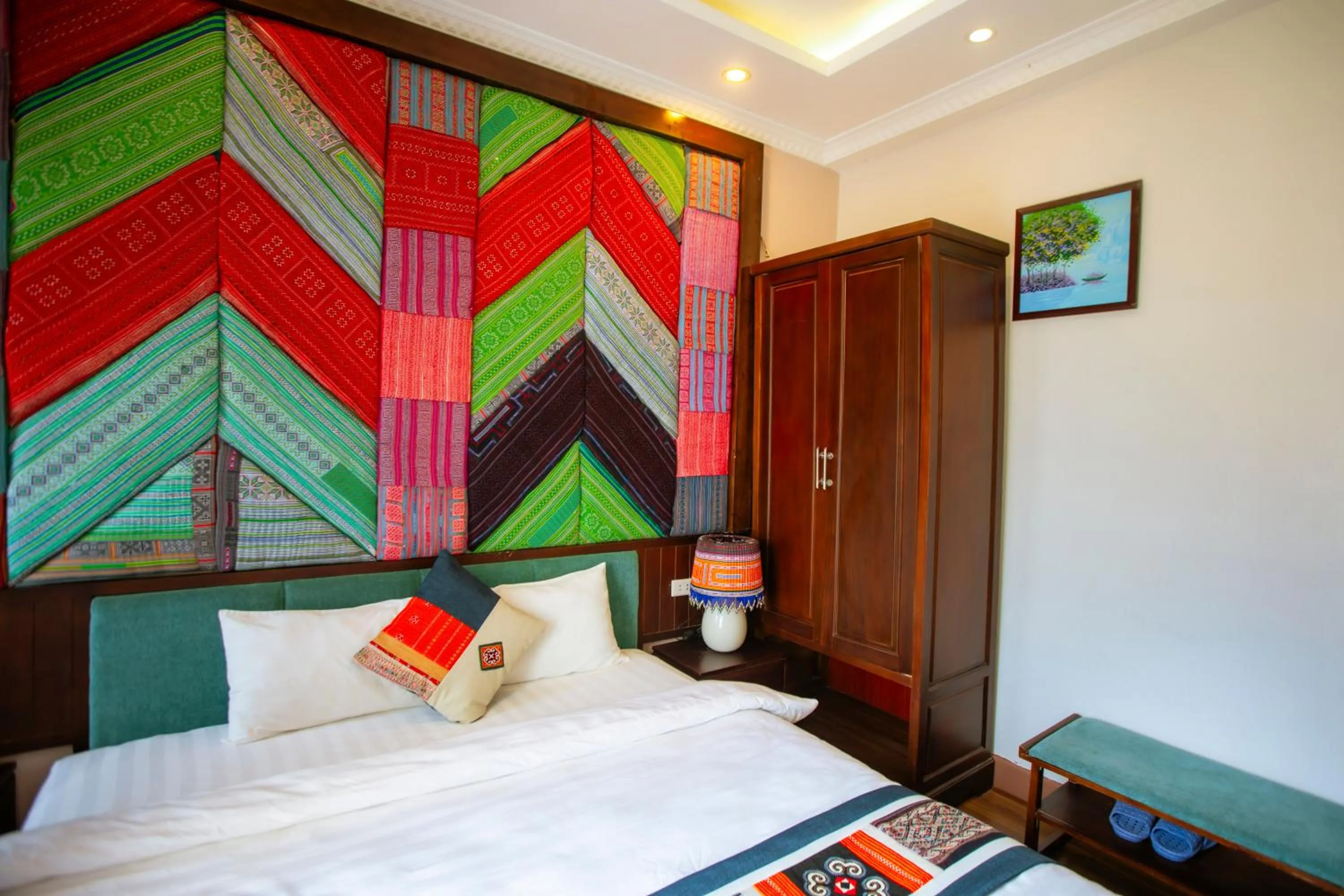 Bed in Le Boutique Sapa Hotel