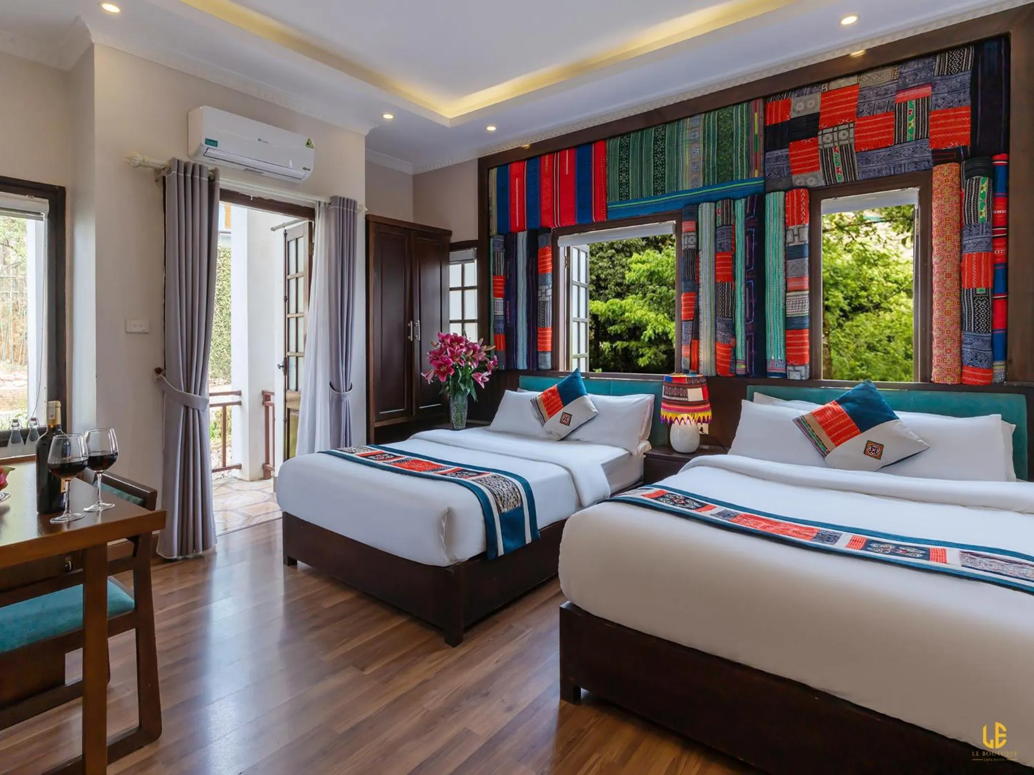Bed in Le Boutique Sapa Hotel