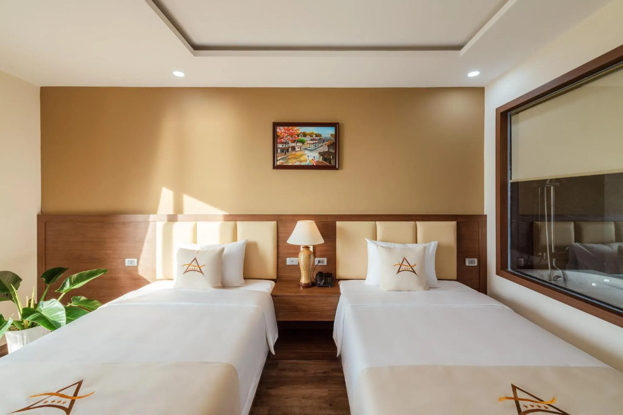 Bed in Aquasun Hotel Phu Quoc