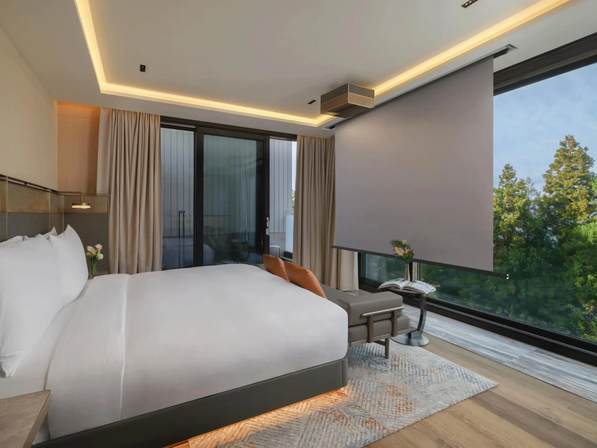 Bed in Amber Pure Hill Hotels & Resorts Jeju