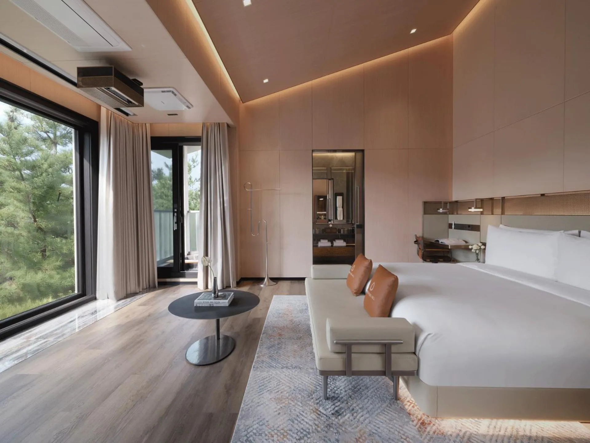 Bed in Amber Pure Hill Hotels & Resorts Jeju