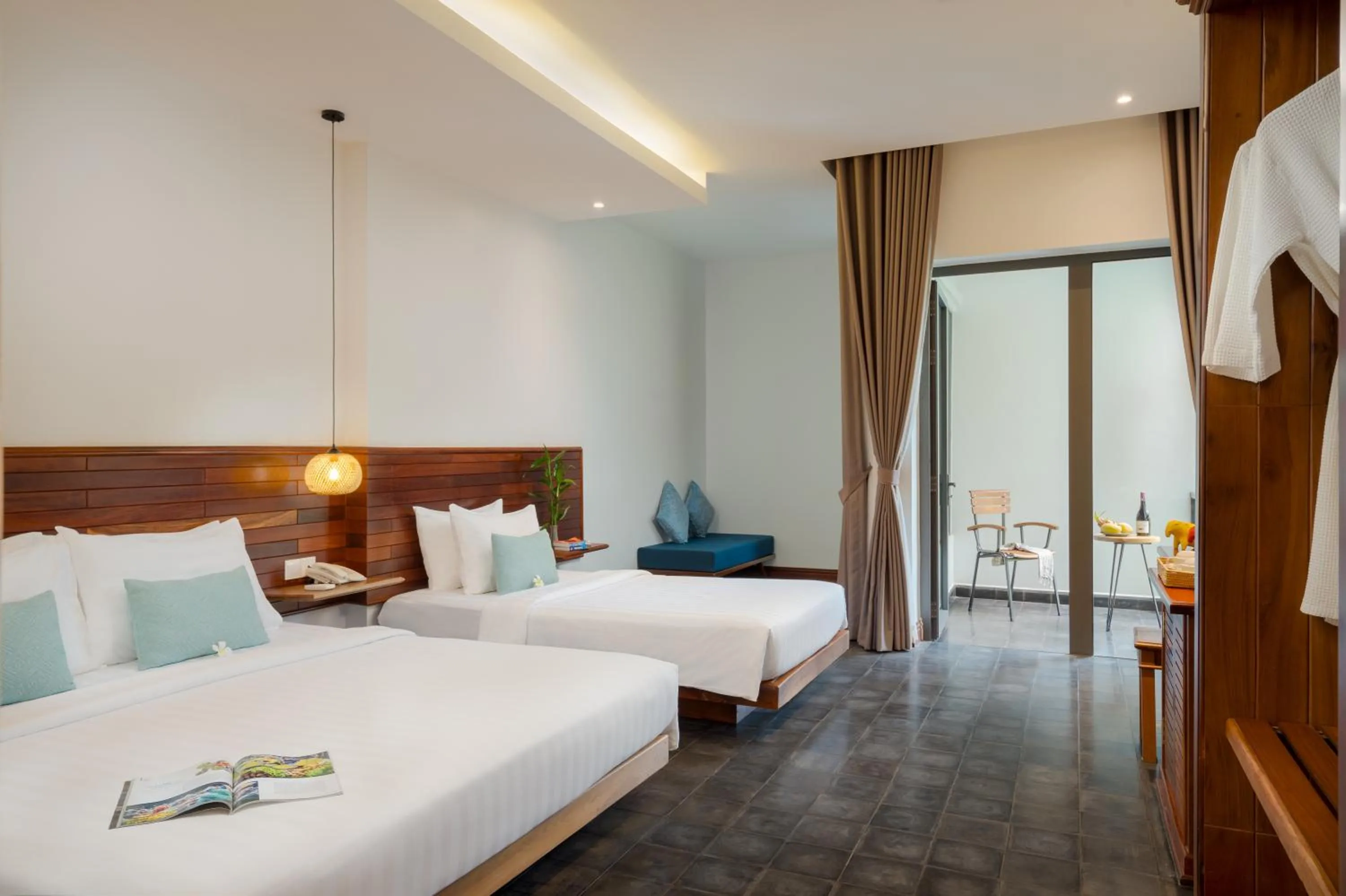 Bed in Khmer House Boutique