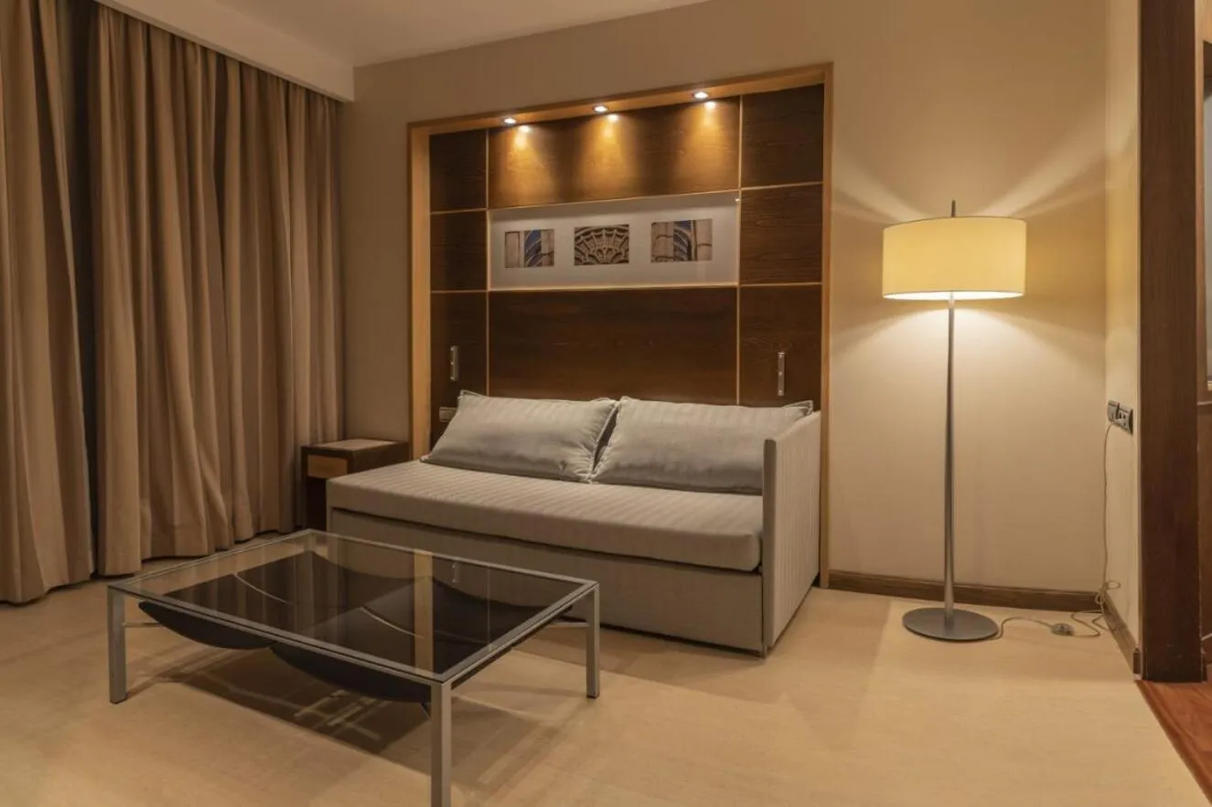 Living room, Bed in Exe León