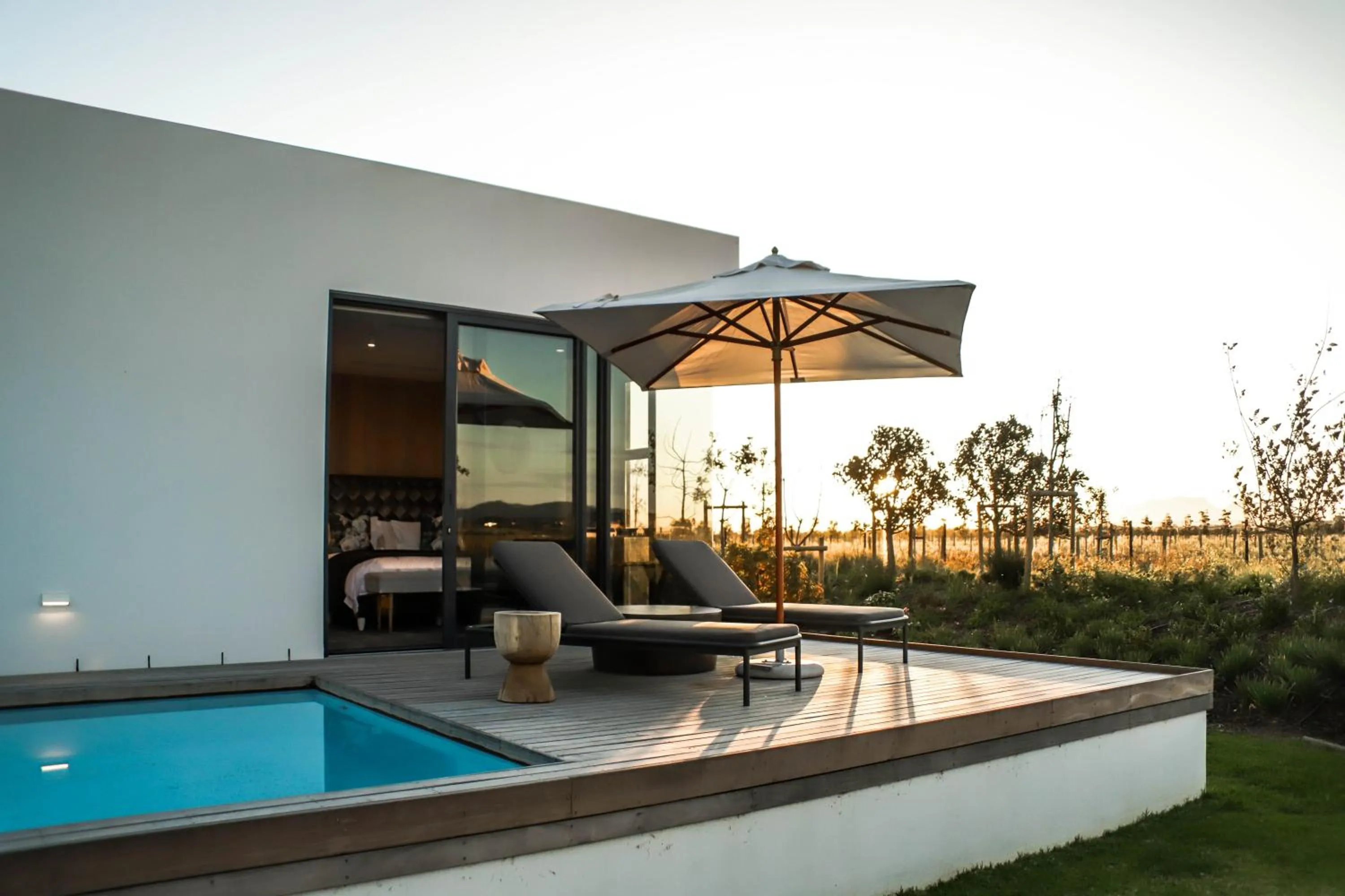 Pool view in Vergenoegd Löw Boutique Hotel & Spa