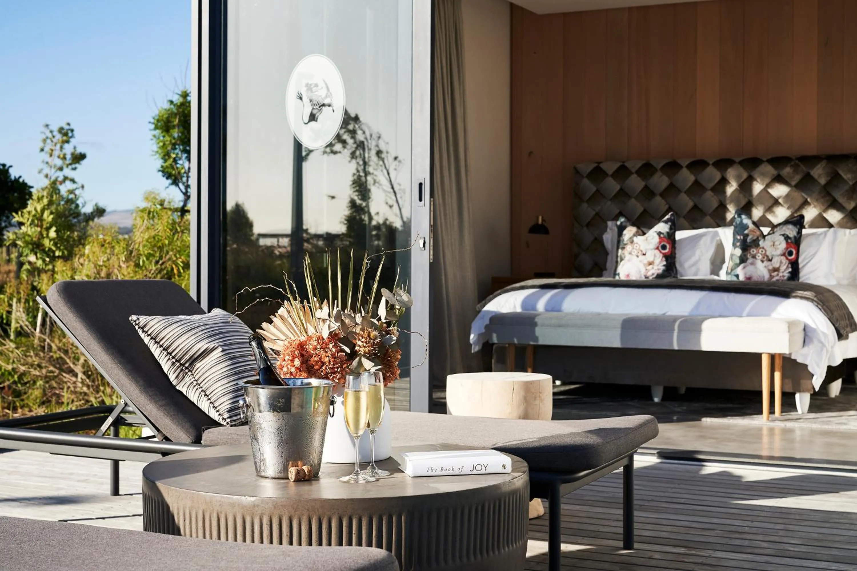 Patio in Vergenoegd Löw Boutique Hotel & Spa