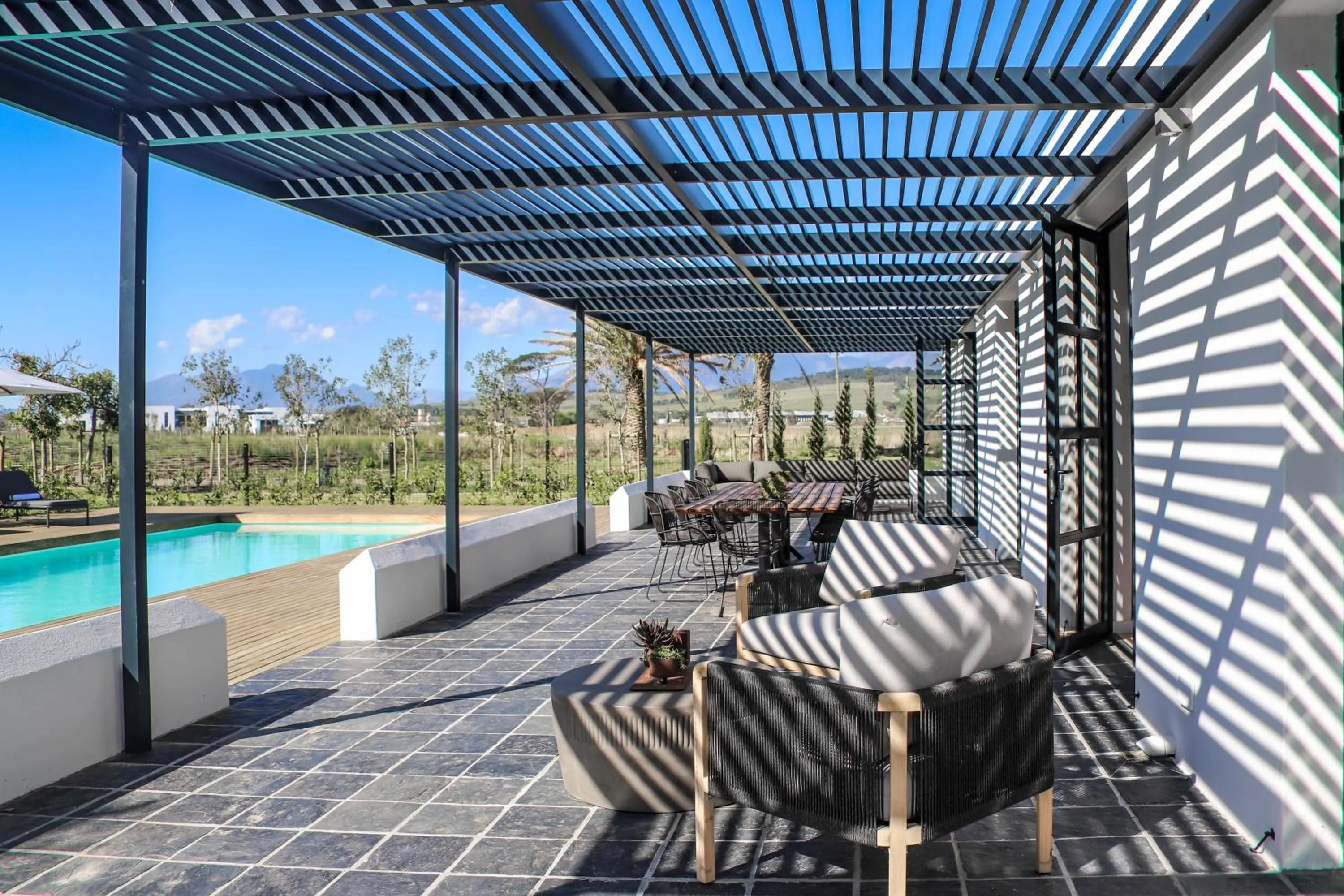 Patio in Vergenoegd Löw Boutique Hotel & Spa