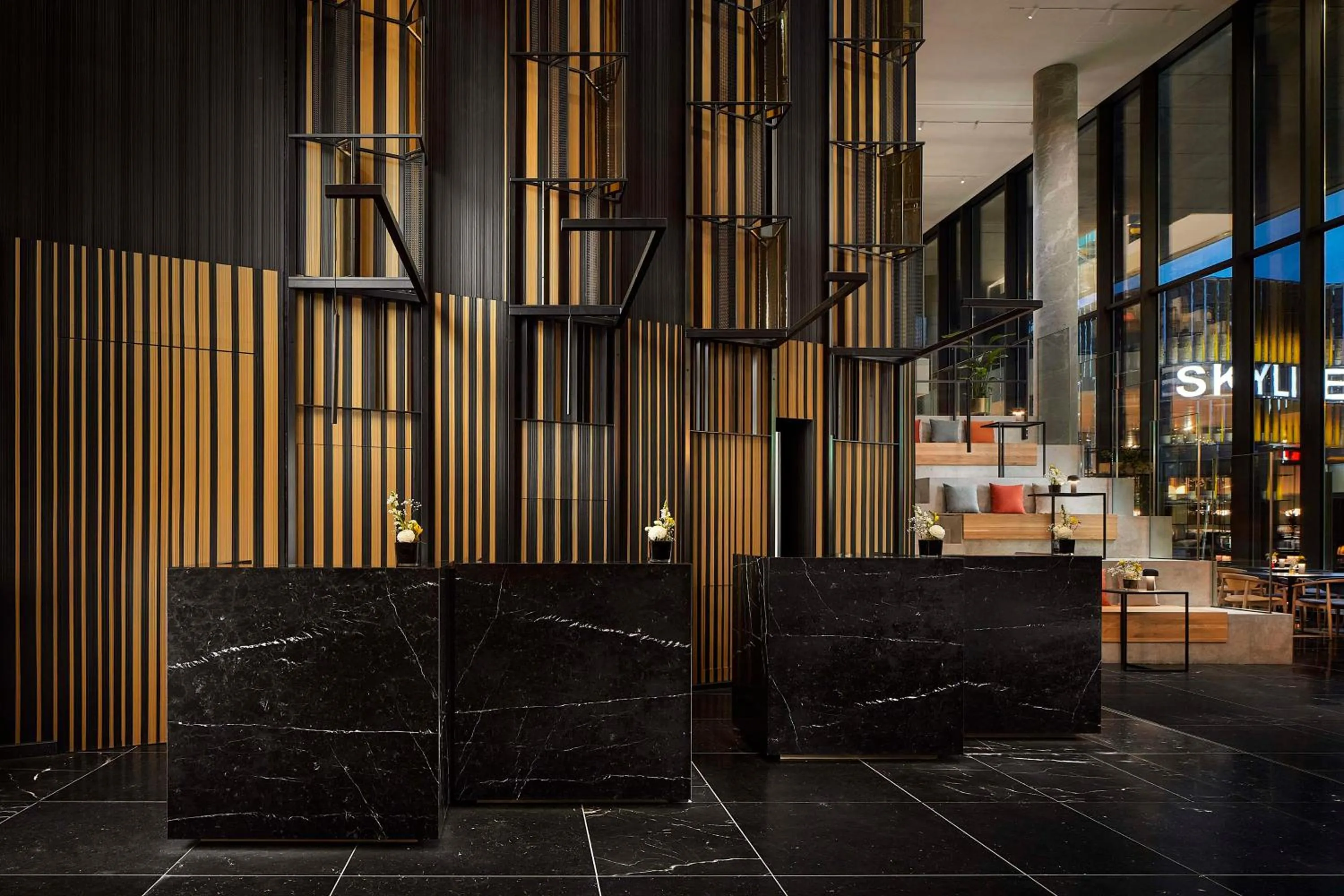 Lobby or reception in NH Collection Frankfurt Spin Tower