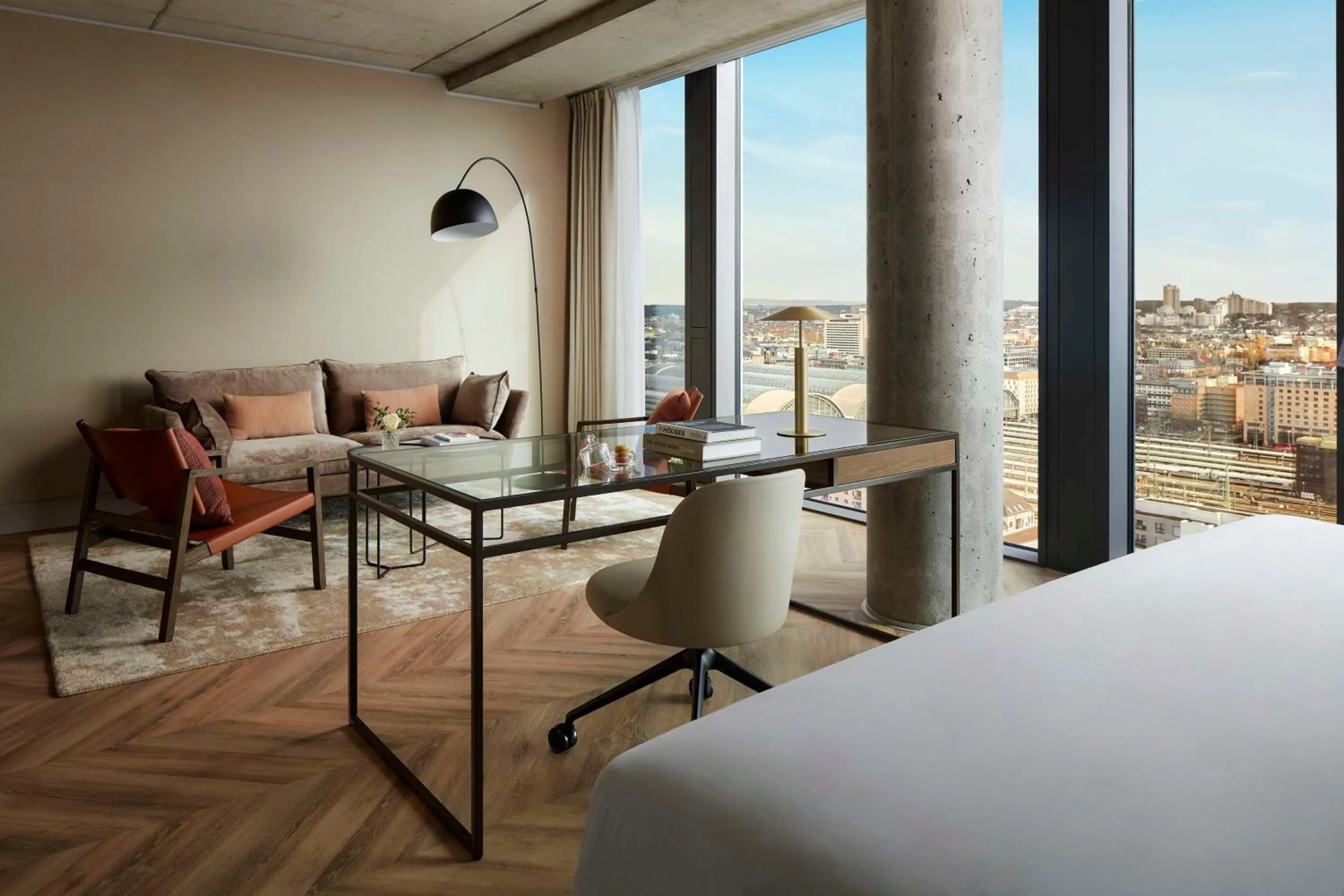 Photo of the whole room in NH Collection Frankfurt Spin Tower