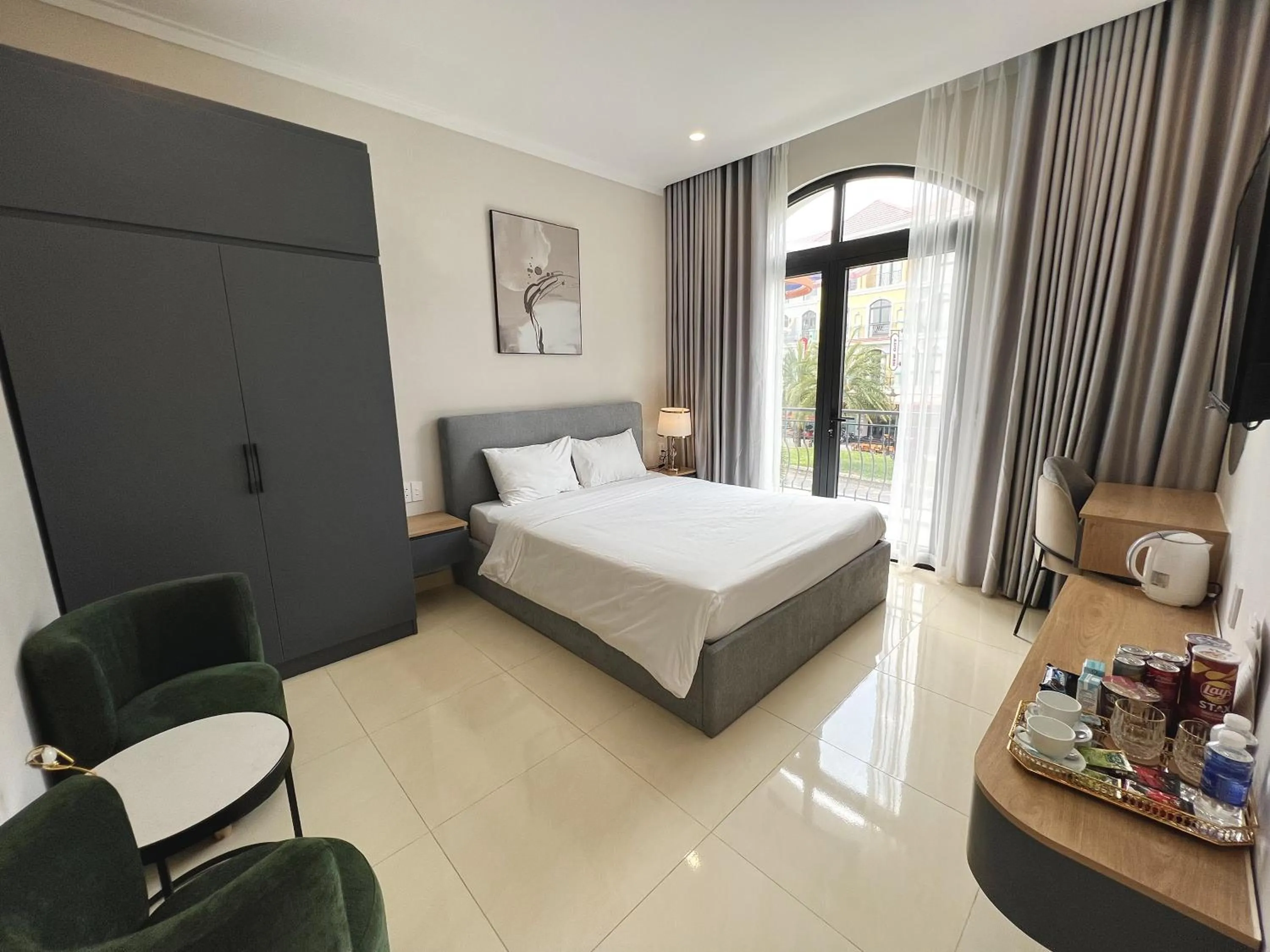 Bed in Sel de Mer Apartment Grand World Phu Quoc