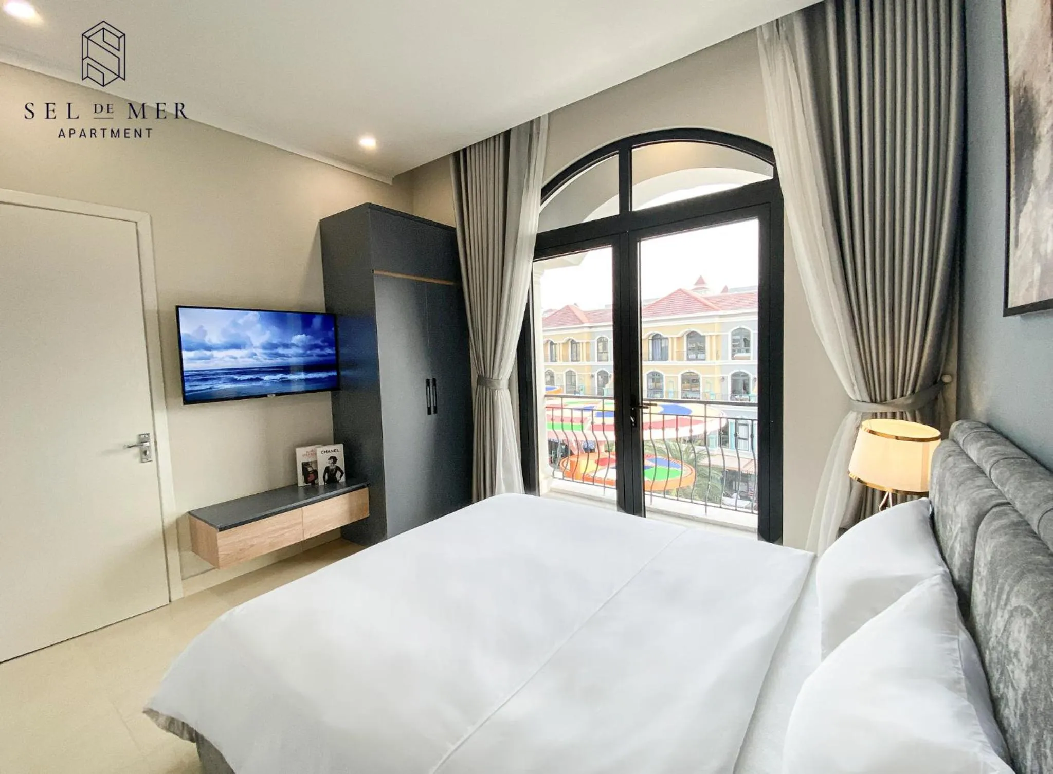 Bed in Sel de Mer Apartment Grand World Phu Quoc