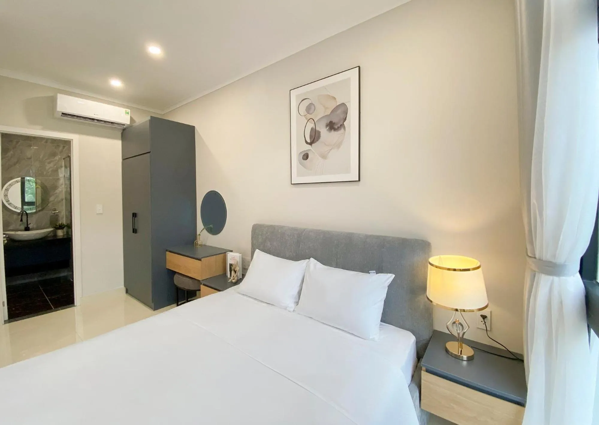 Bed in Sel de Mer Apartment Grand World Phu Quoc