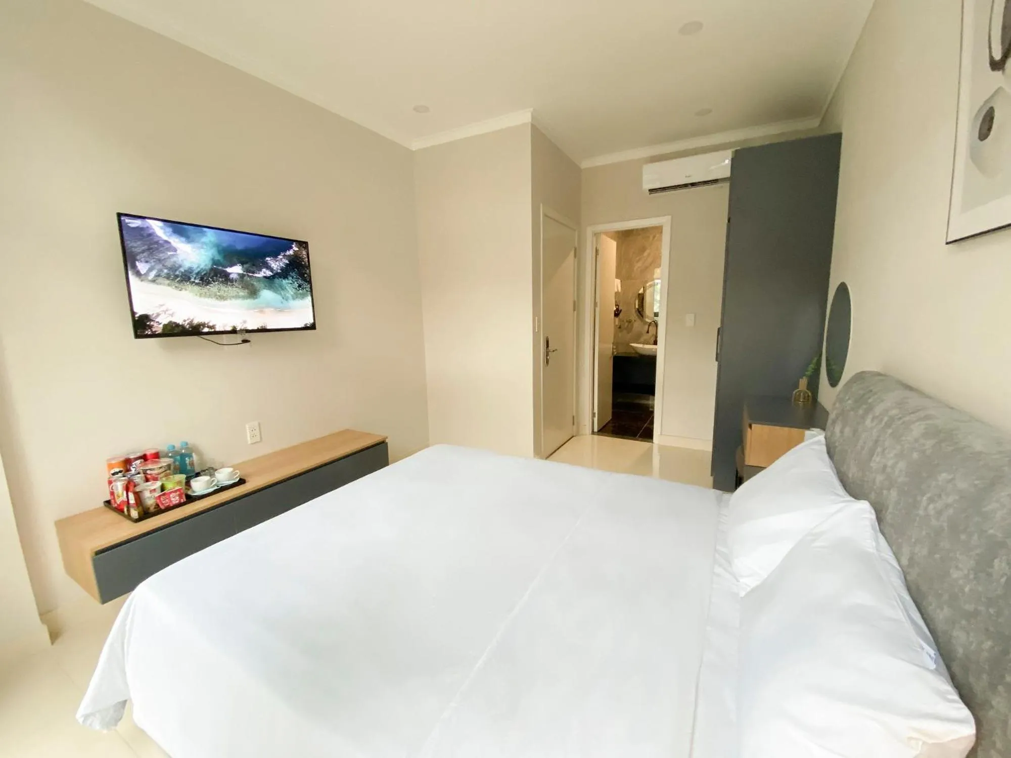 Bed in Sel de Mer Apartment Grand World Phu Quoc