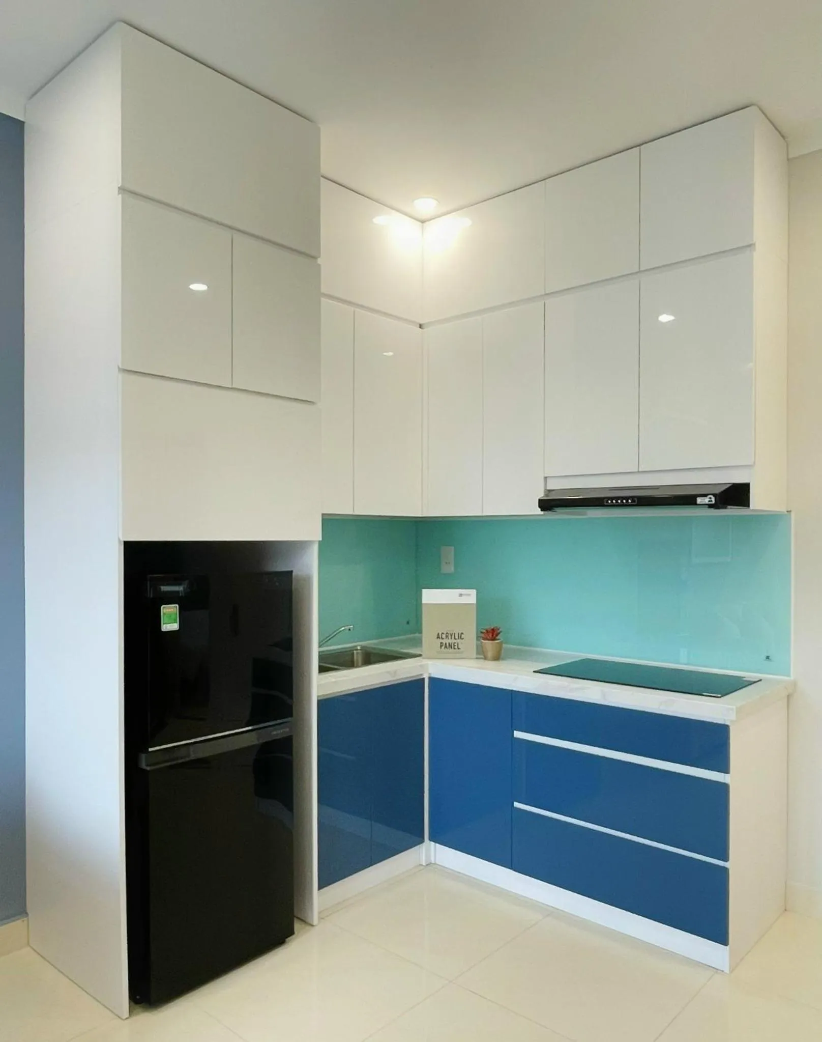 Kitchen or kitchenette in Sel de Mer Apartment Grand World Phu Quoc