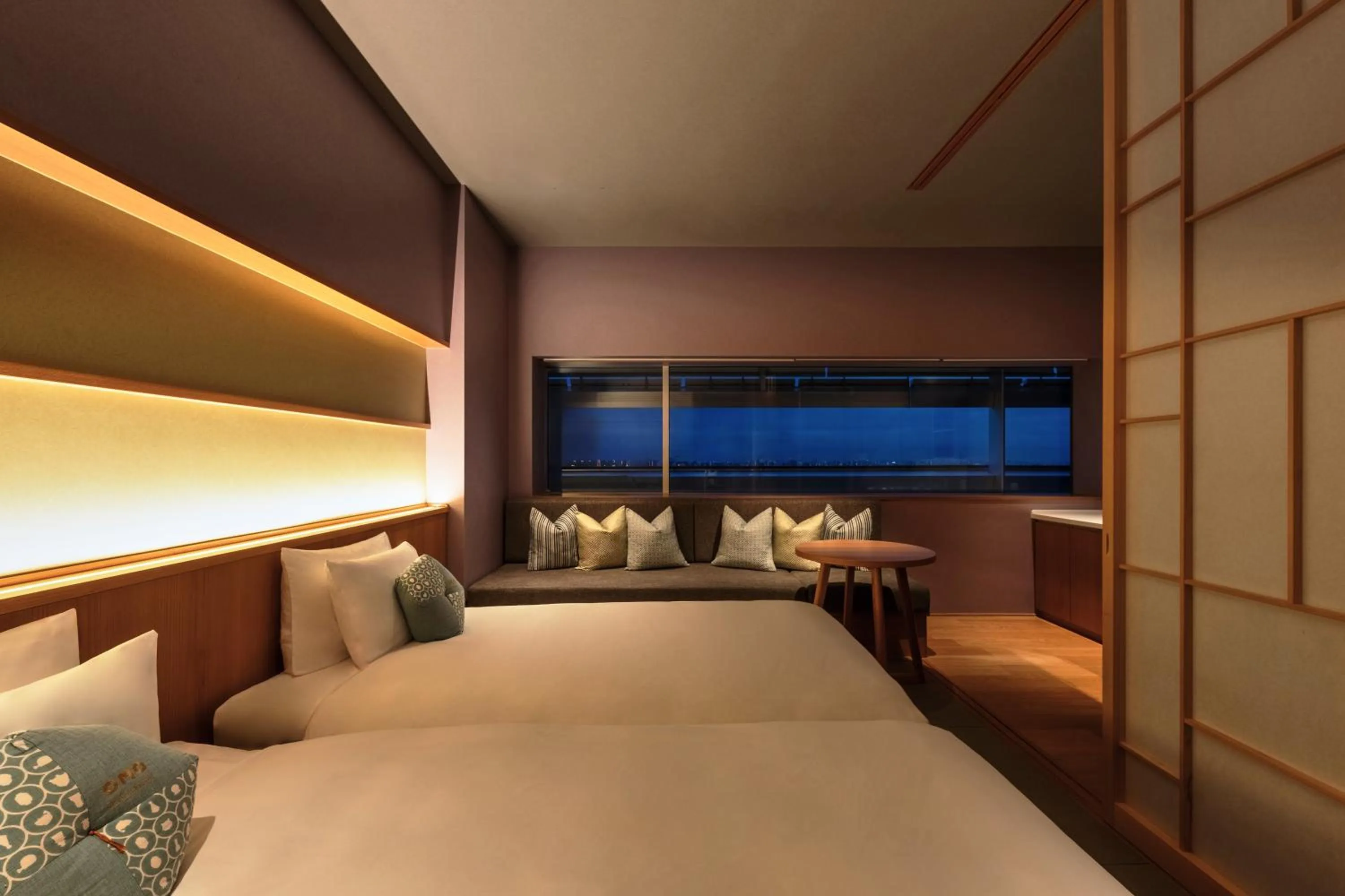 Photo of the whole room, Bed in OMO7 Osaka by Hoshino Resorts