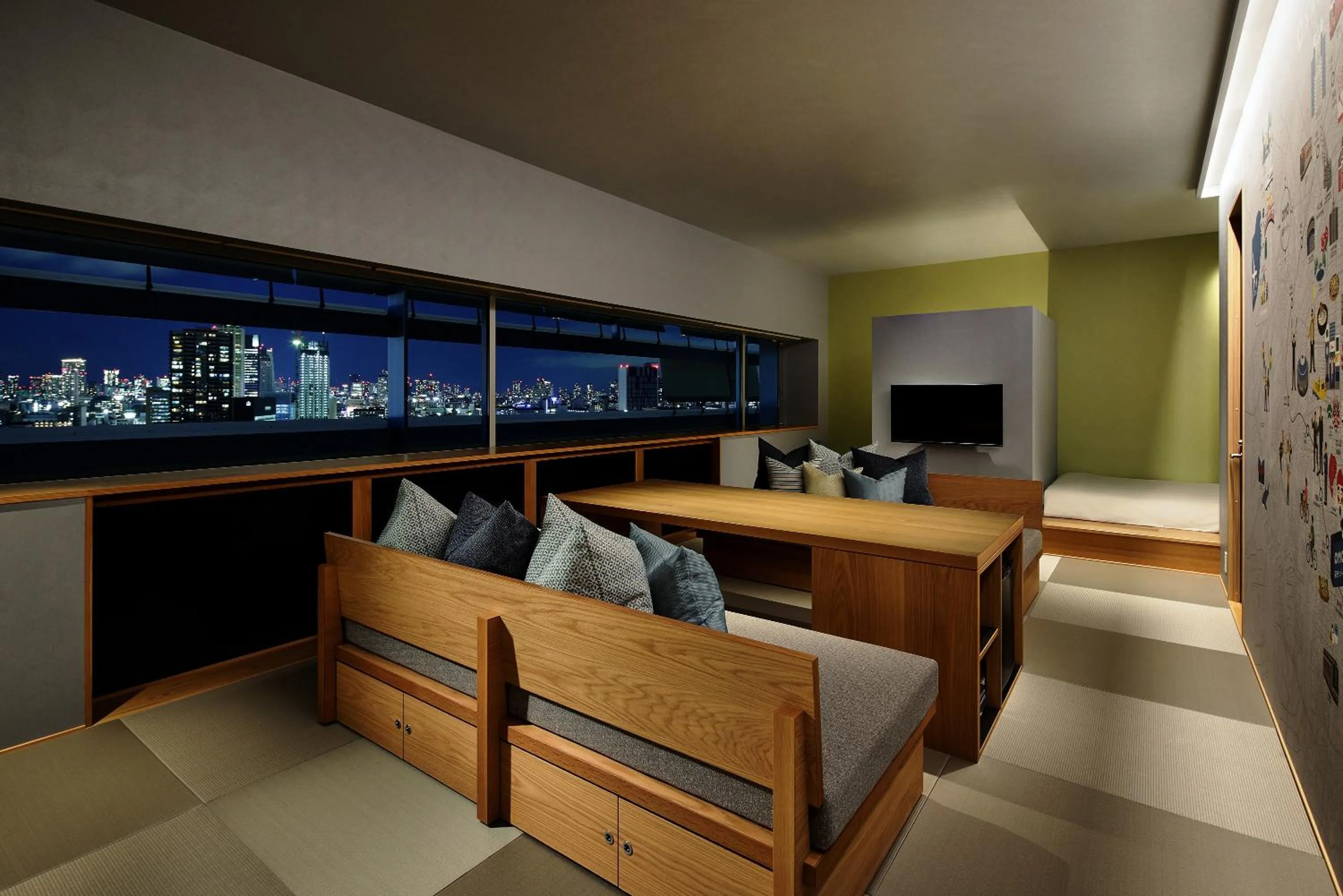 Photo of the whole room in OMO7 Osaka by Hoshino Resorts