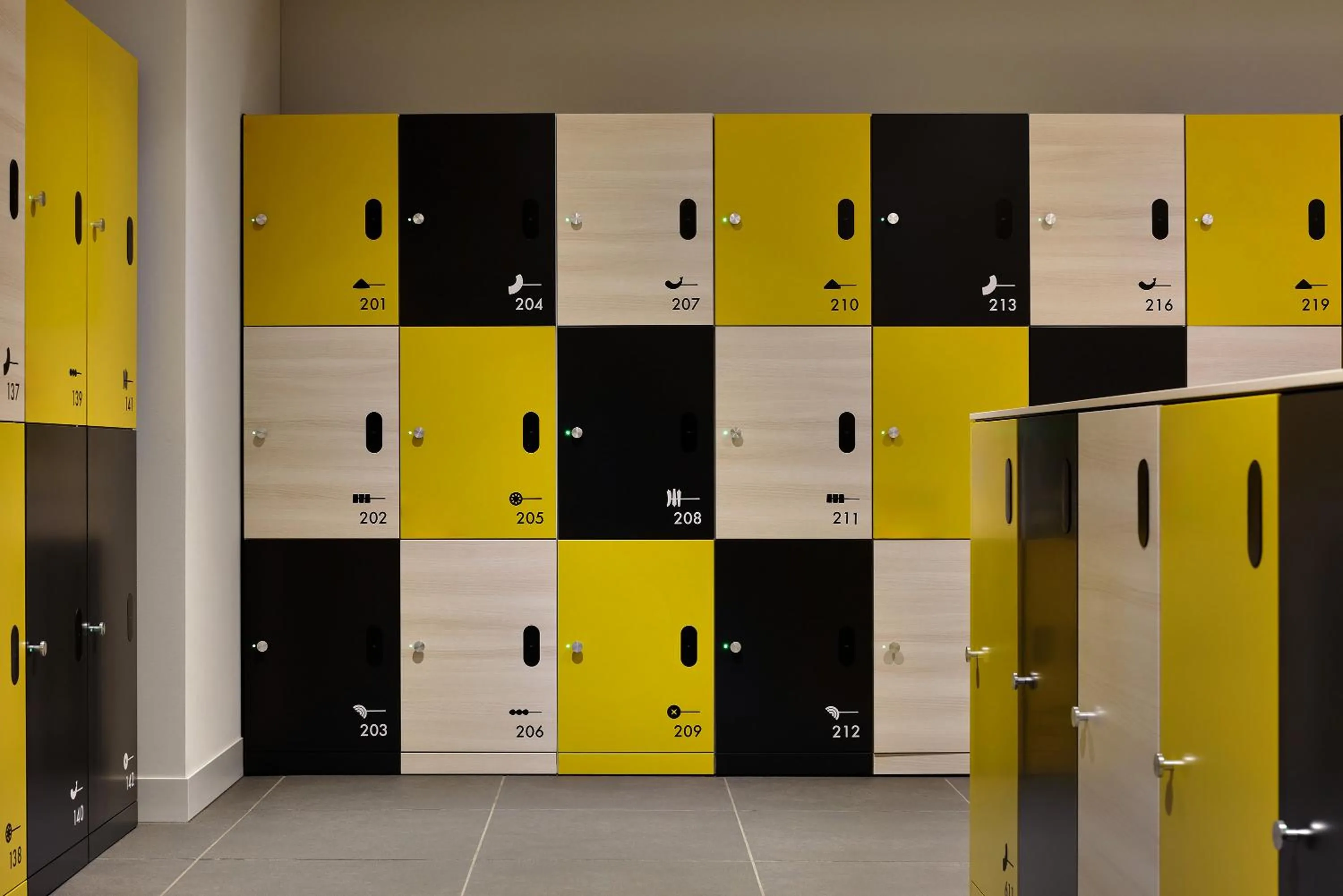 locker in OMO7 Osaka by Hoshino Resorts