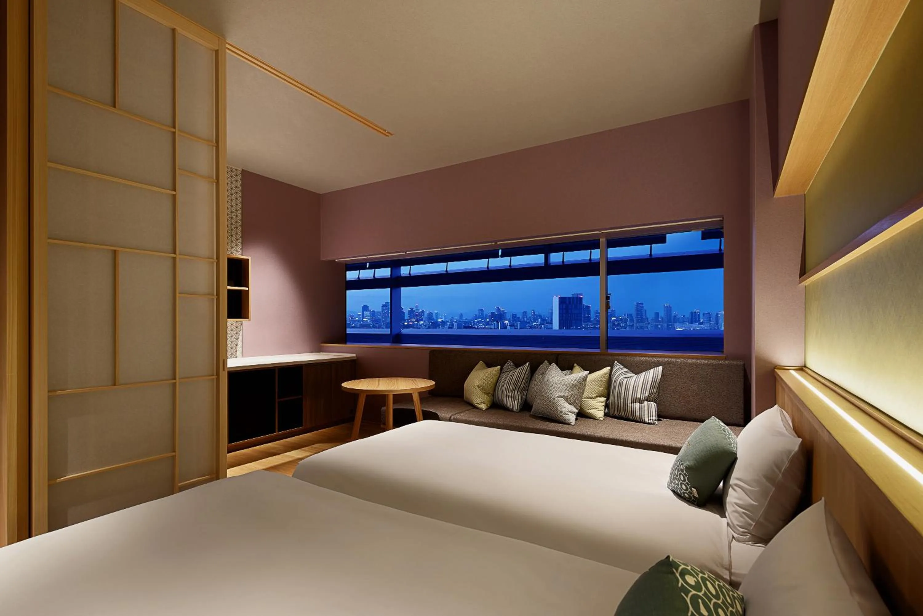 Photo of the whole room, Bed in OMO7 Osaka by Hoshino Resorts