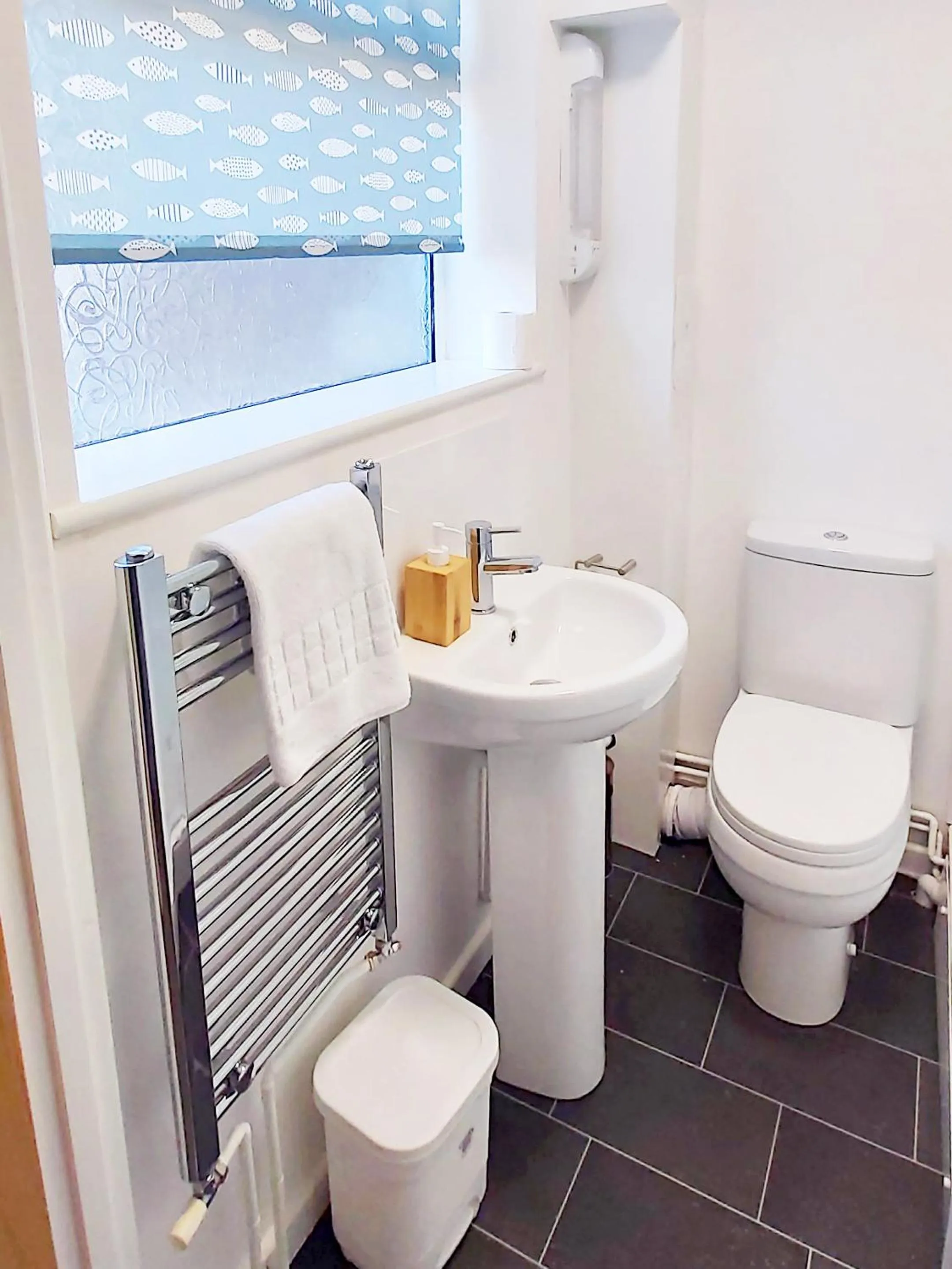 Toilet in Modern, well located en-suite rooms with parking & all facilities