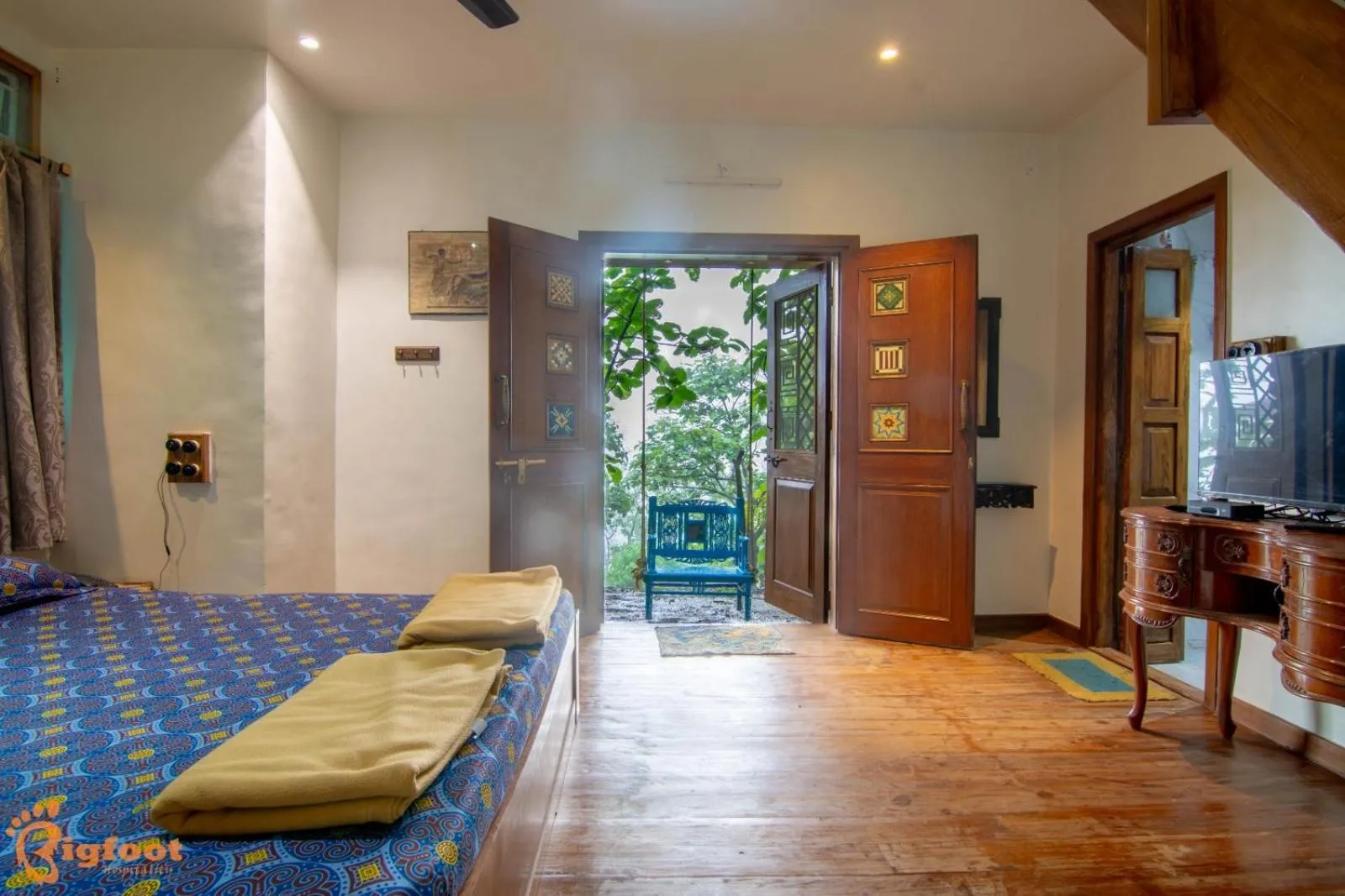 Bedroom, Bed in Ekayana Resorts and Agri Tourism, Mulshi