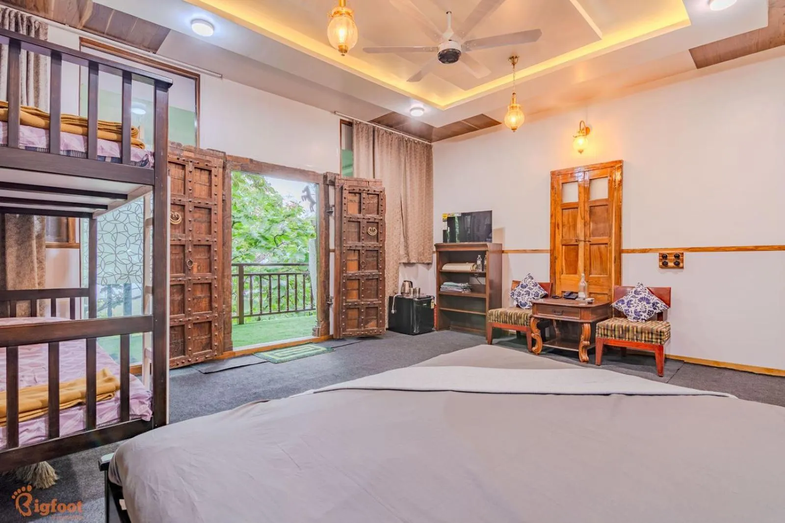 Bed in Ekayana Resorts and Agri Tourism, Mulshi