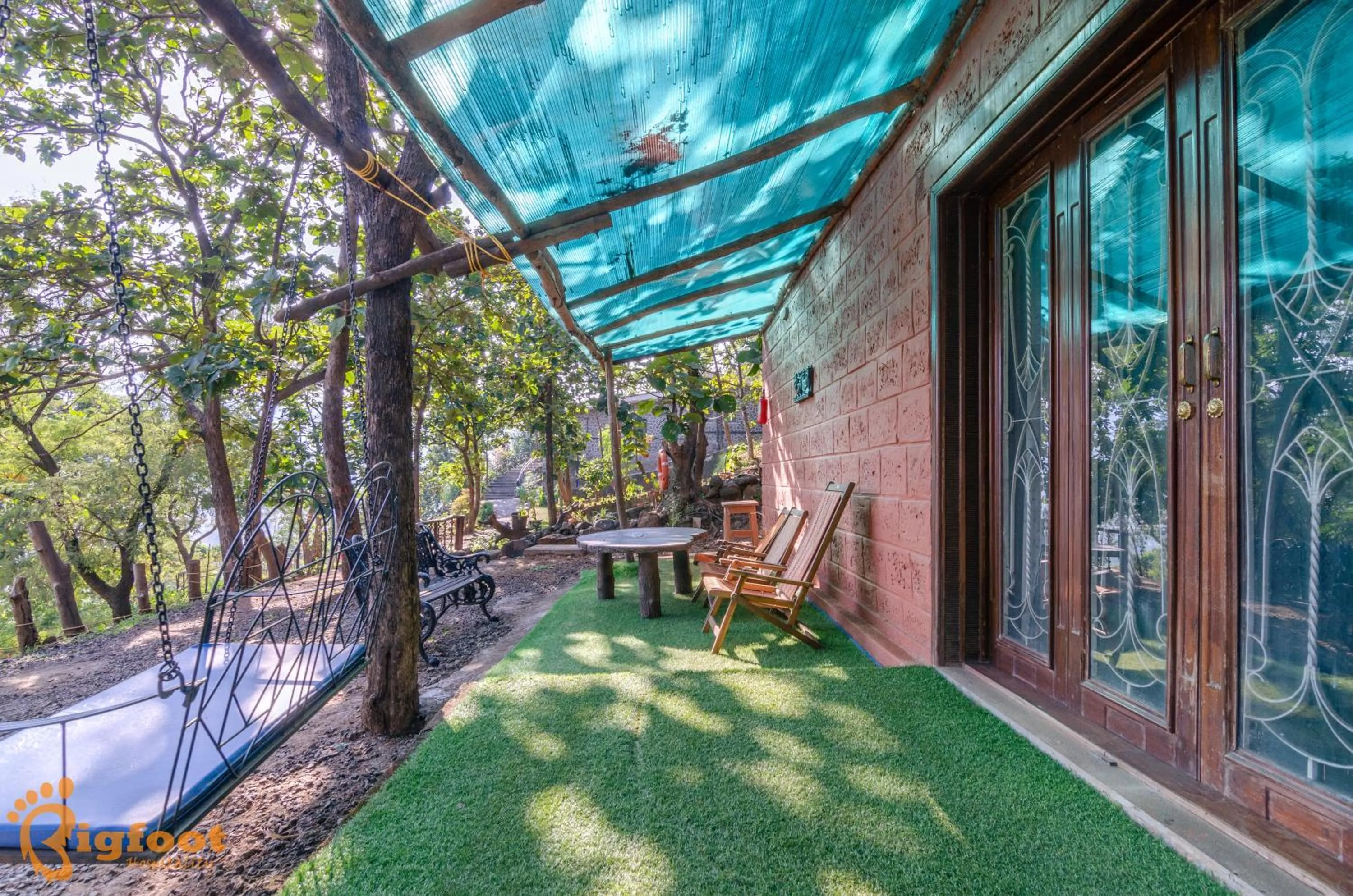 Balcony/Terrace in Ekayana Resorts and Agri Tourism, Mulshi