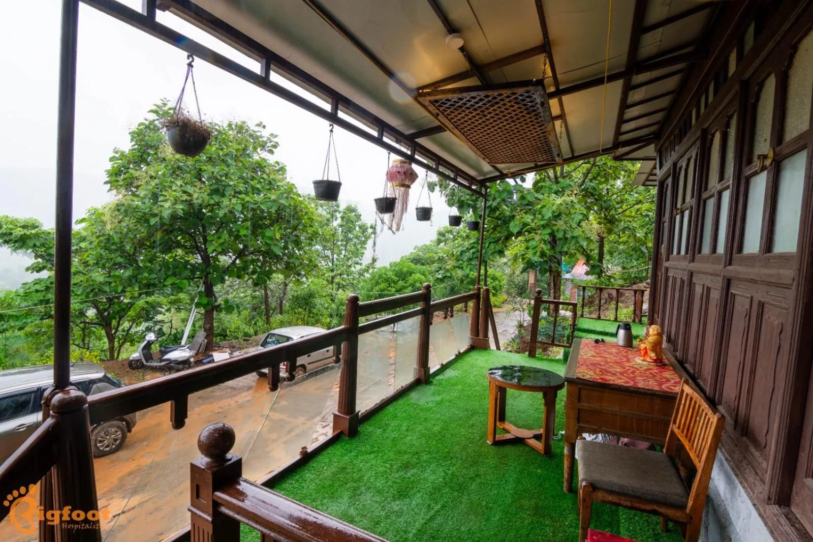 Balcony/Terrace in Ekayana Resorts and Agri Tourism, Mulshi