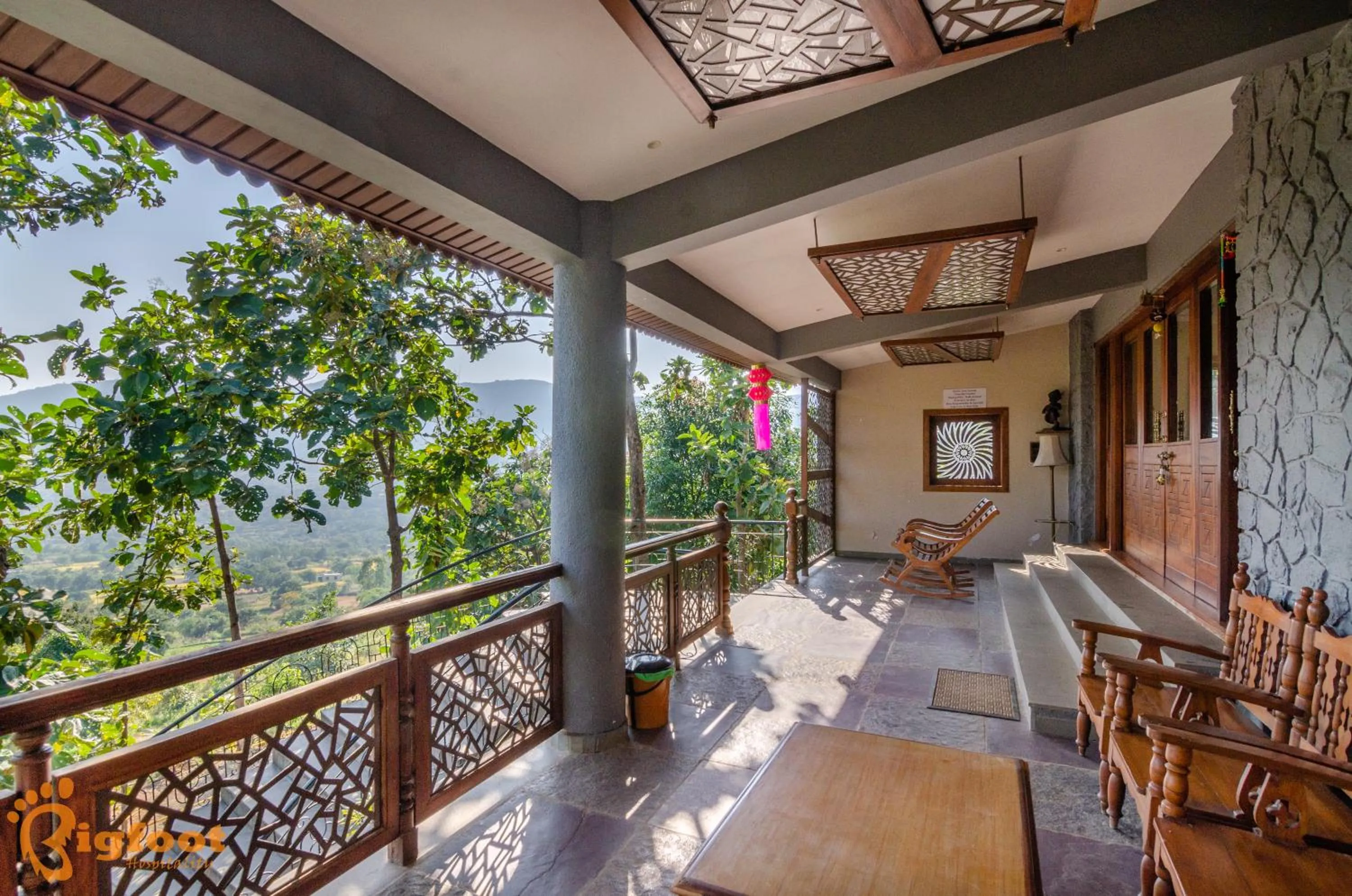 Balcony/Terrace in Ekayana Resorts and Agri Tourism, Mulshi