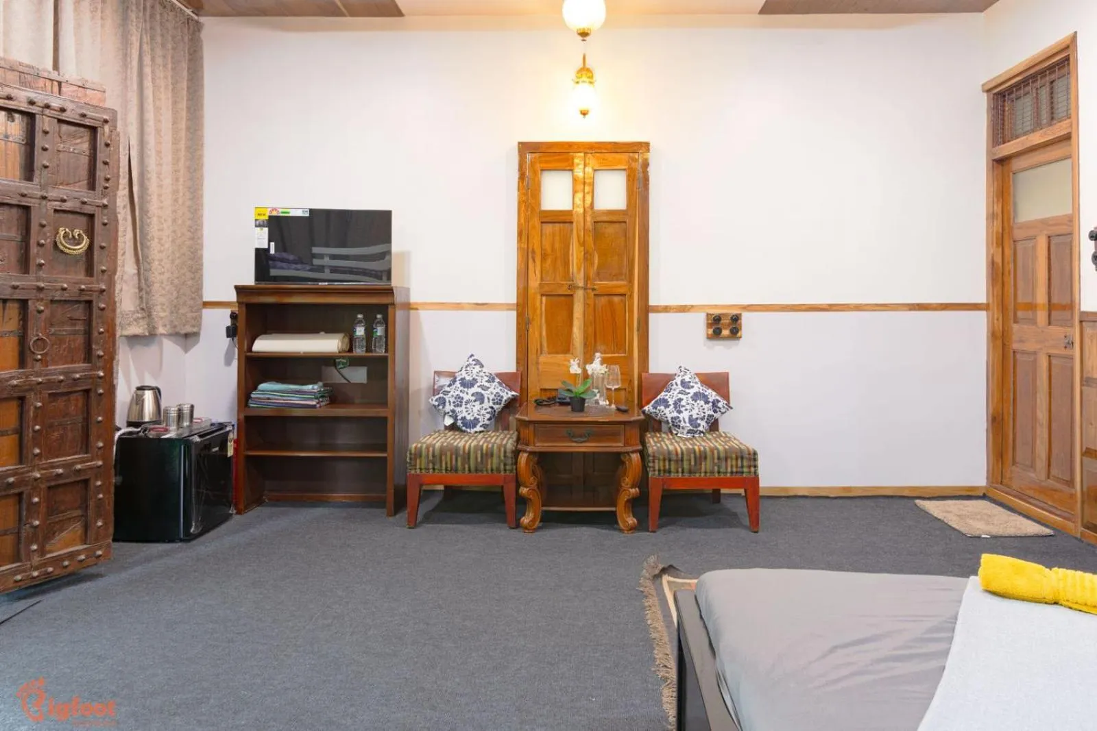 Bed in Ekayana Resorts and Agri Tourism, Mulshi