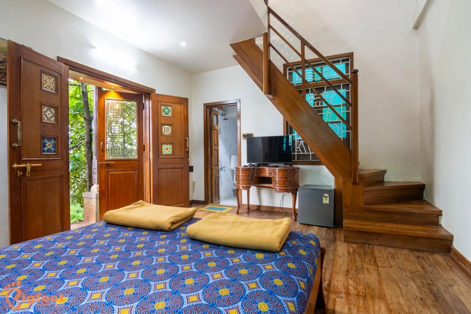 Bed in Ekayana Resorts and Agri Tourism, Mulshi