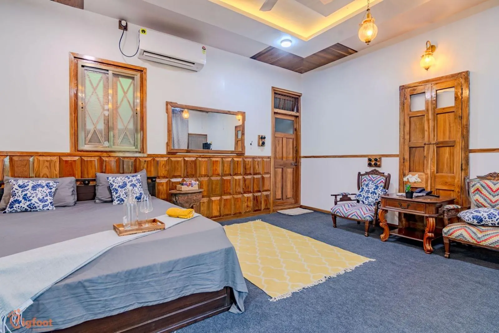 Bed in Ekayana Resorts and Agri Tourism, Mulshi
