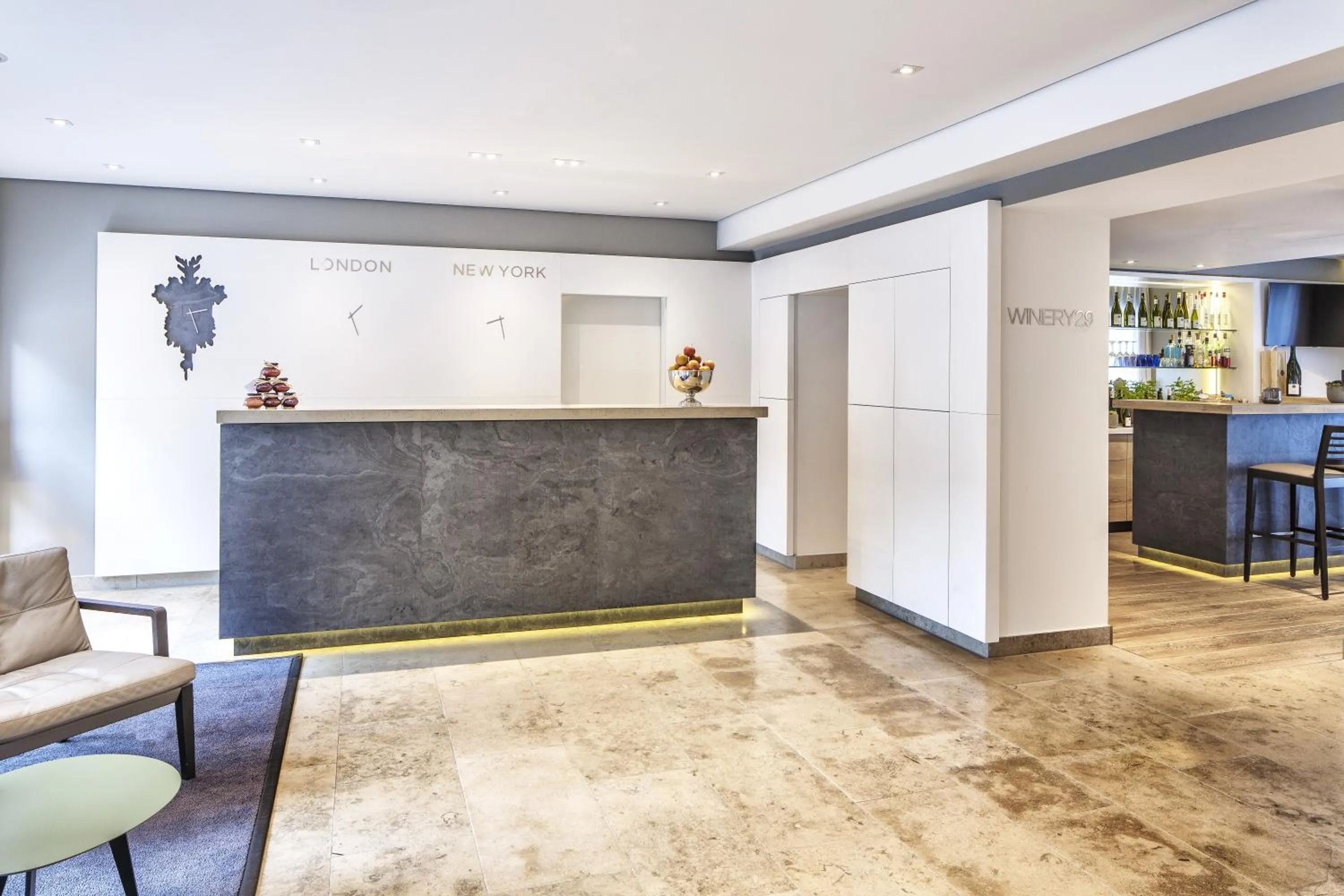 Lobby or reception in The Alex Hotel