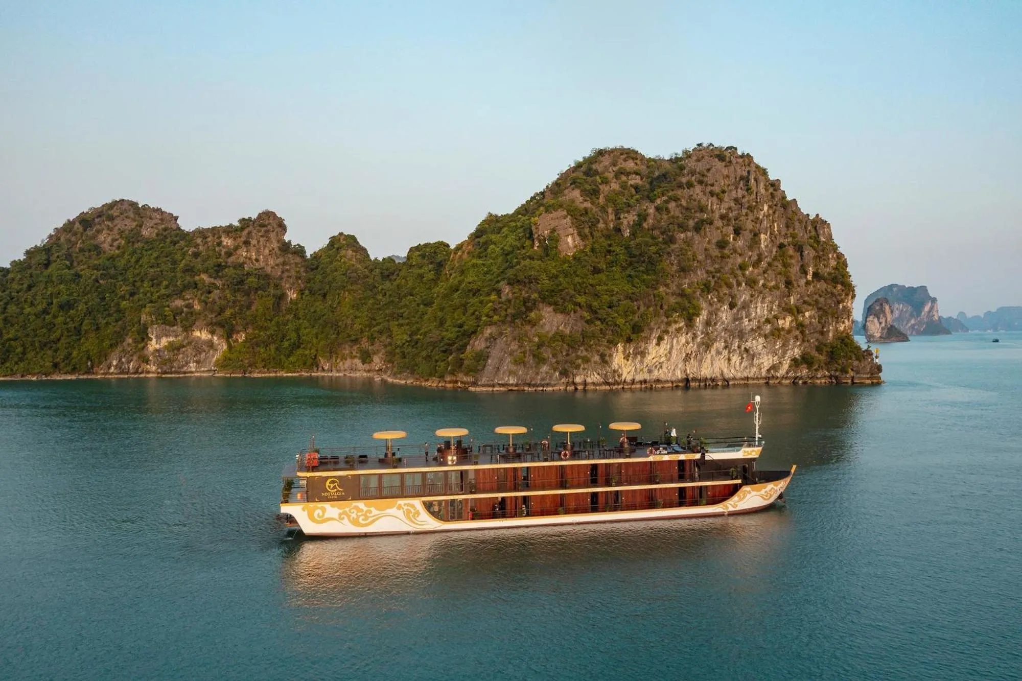 Natural landscape in Nostalgia Halong Cruise