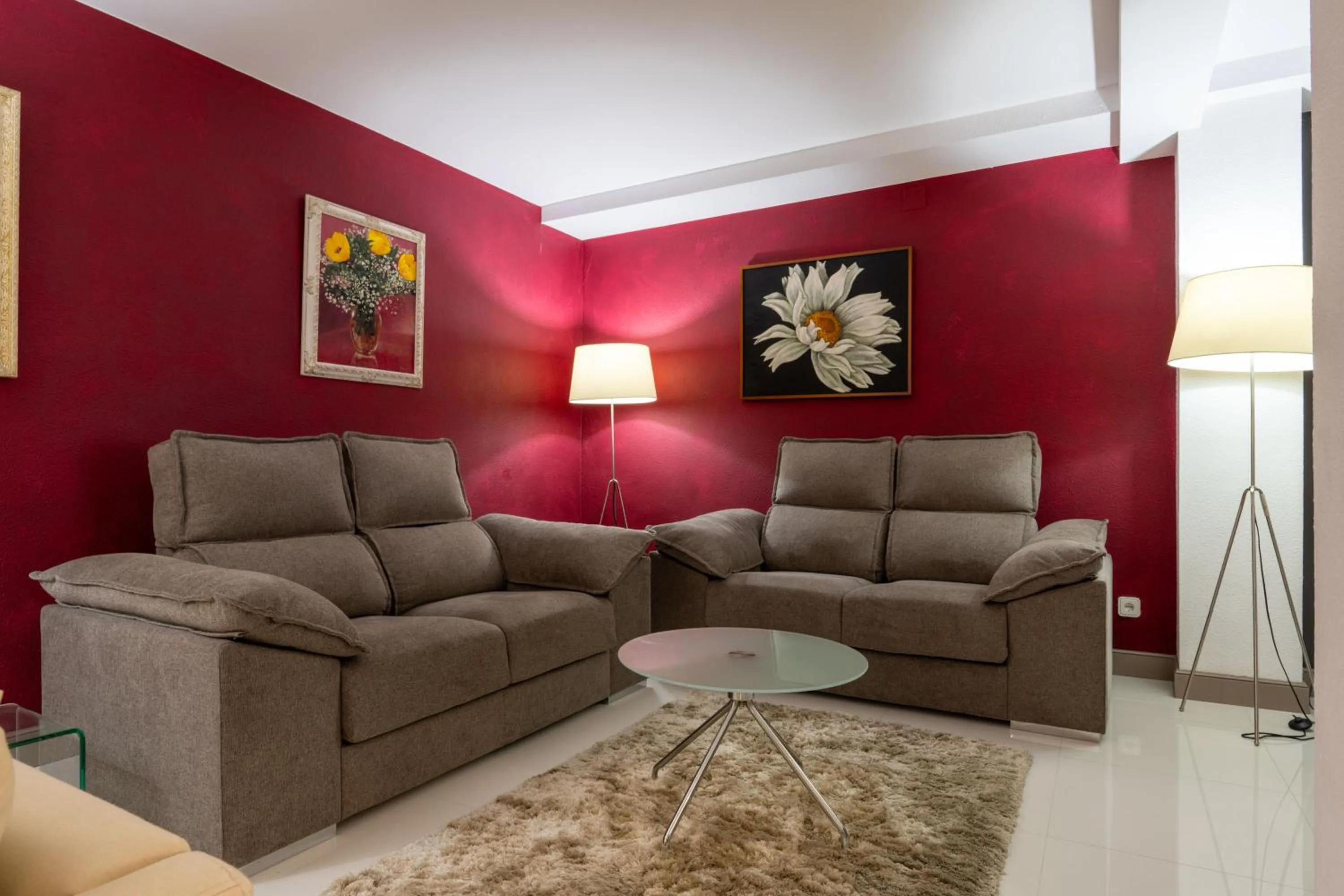 Seating area in Chateau La Roca