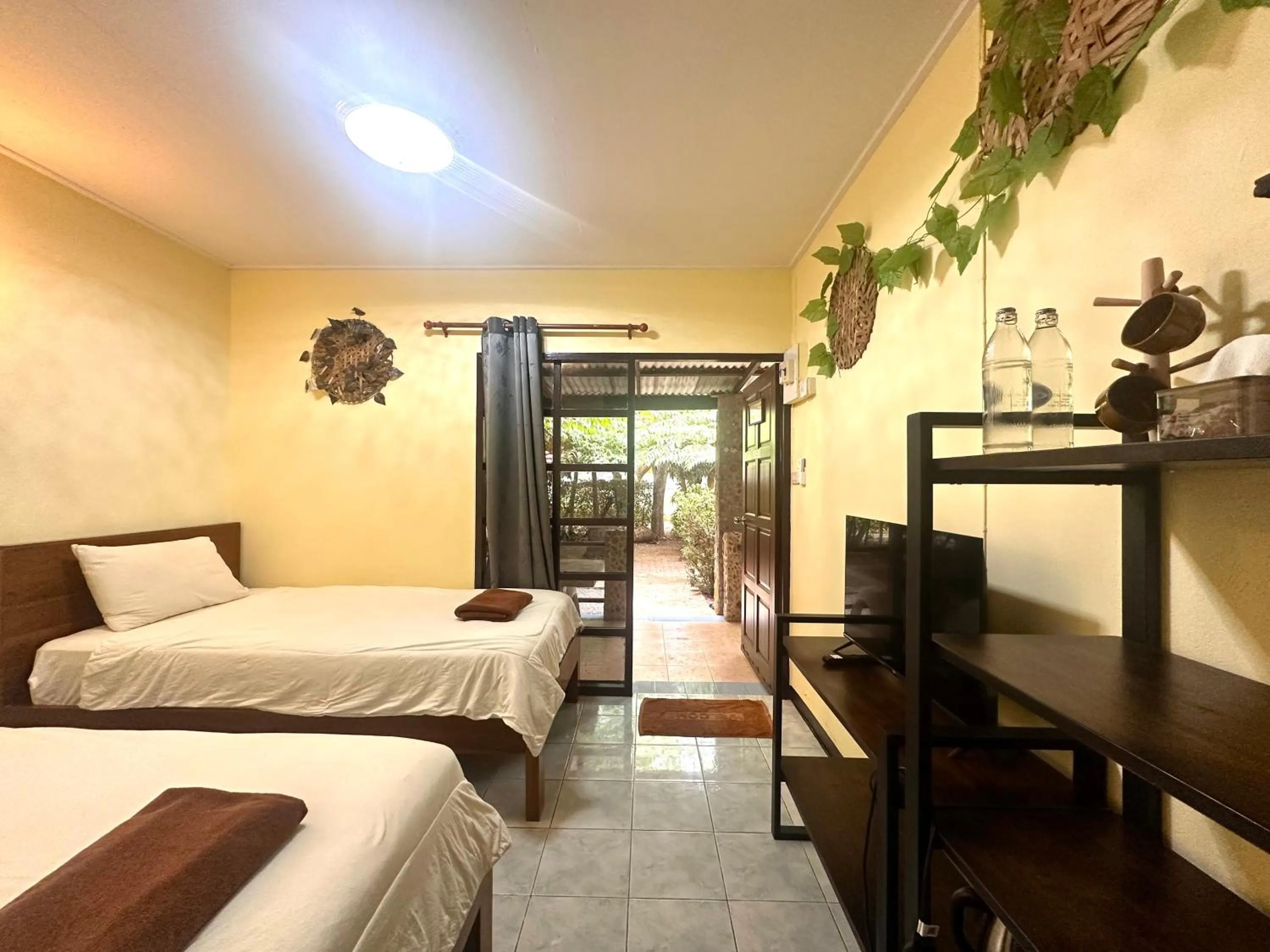 Bed in Blue Beach Resort