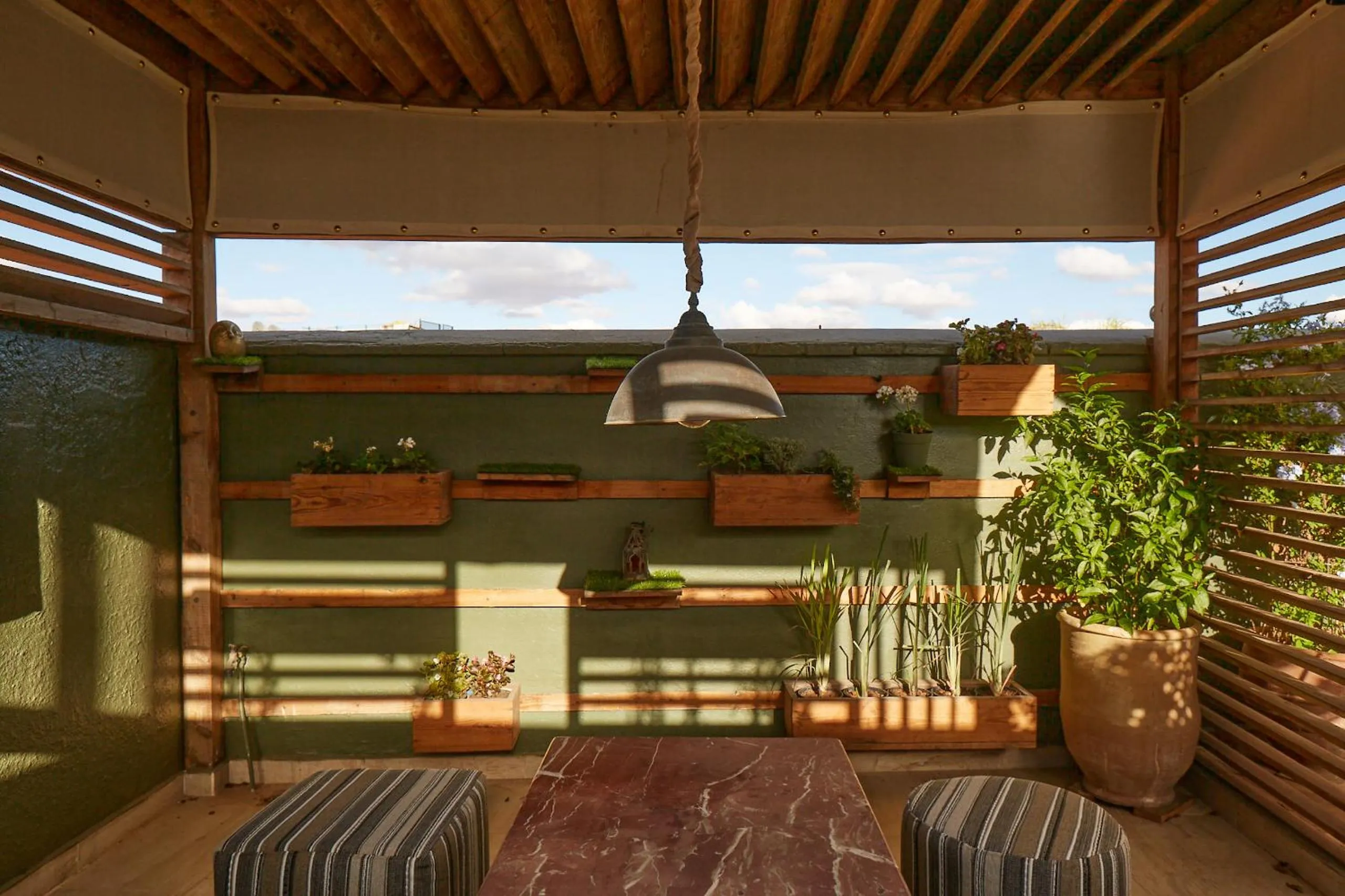 Balcony/Terrace in Riad Al Ibtikar