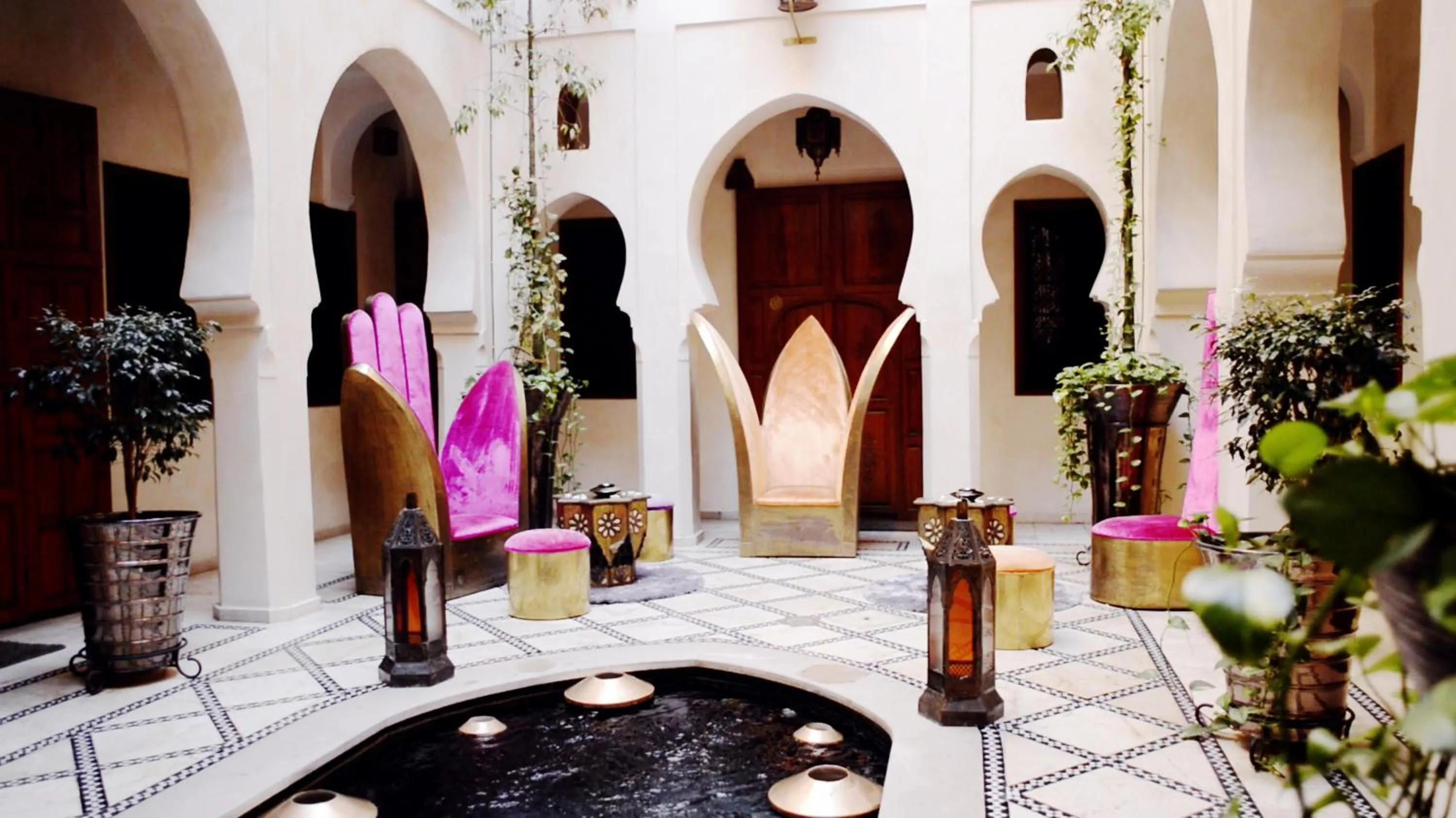 Decorative detail in Riad Wow