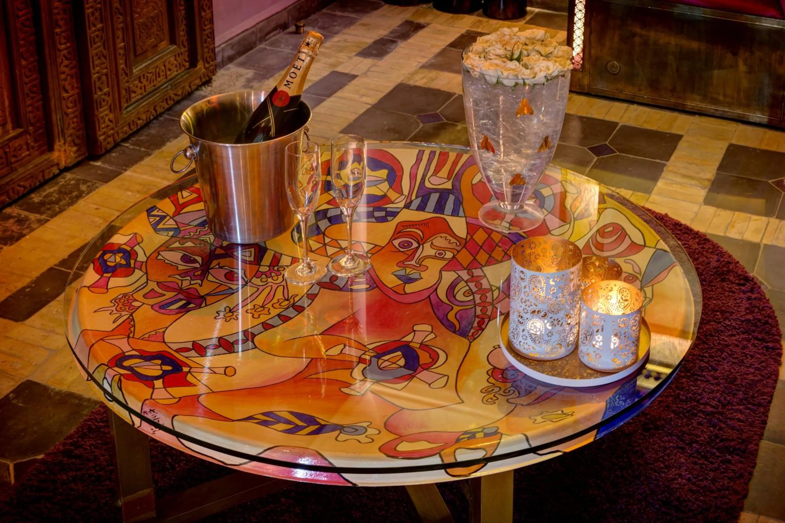 Decorative detail in Riad Wow