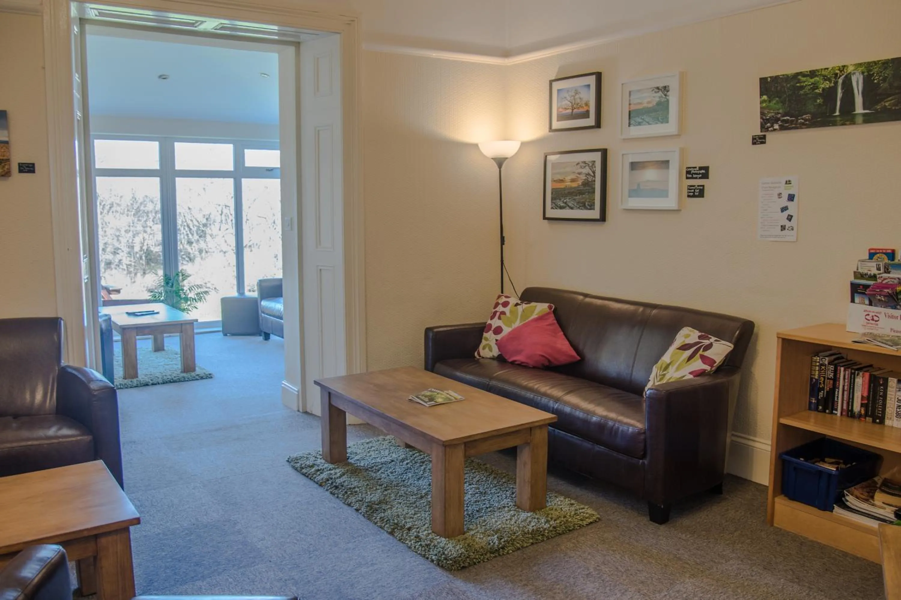 Communal lounge/ TV room in Ingleton Hostel