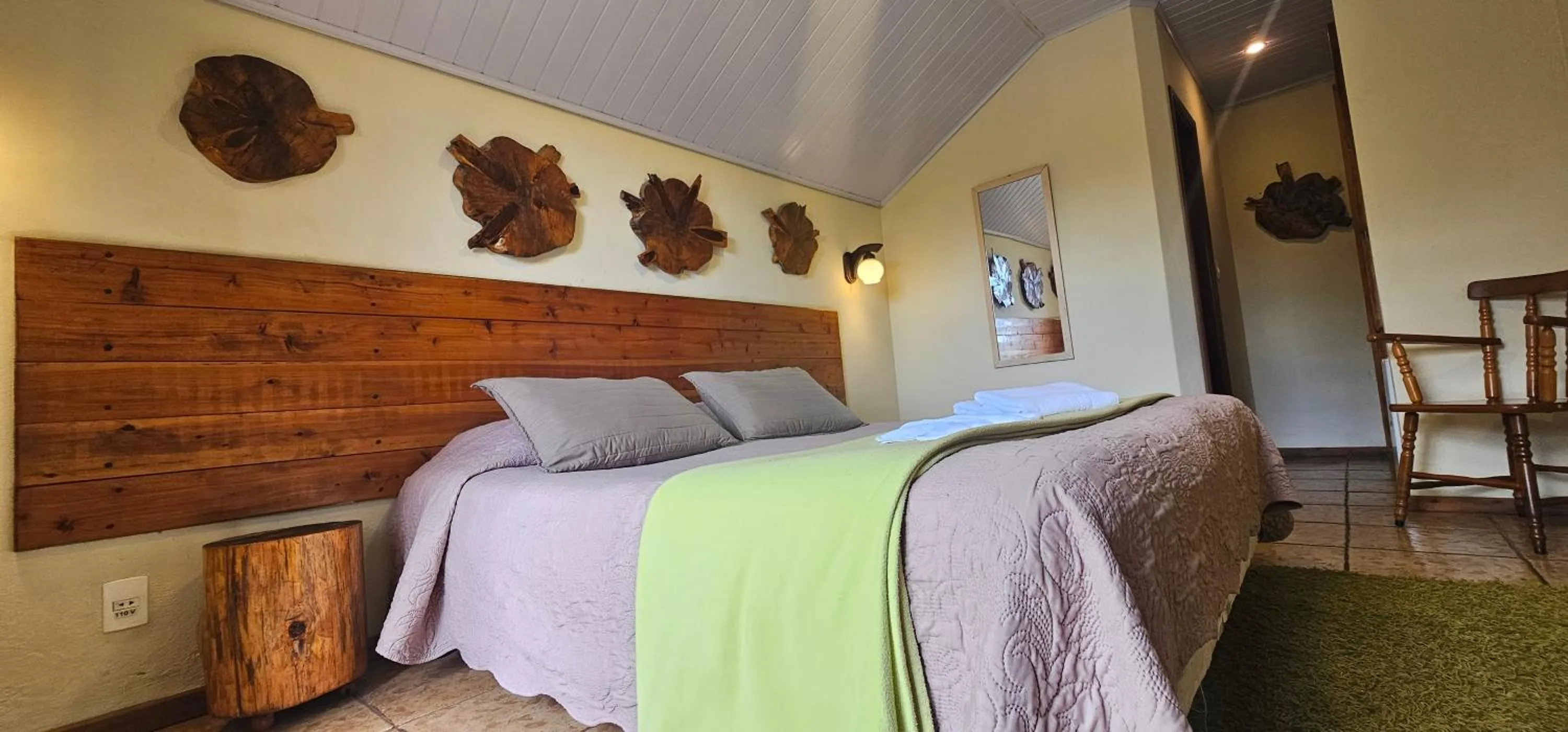 Bed in Pousada Atalaia