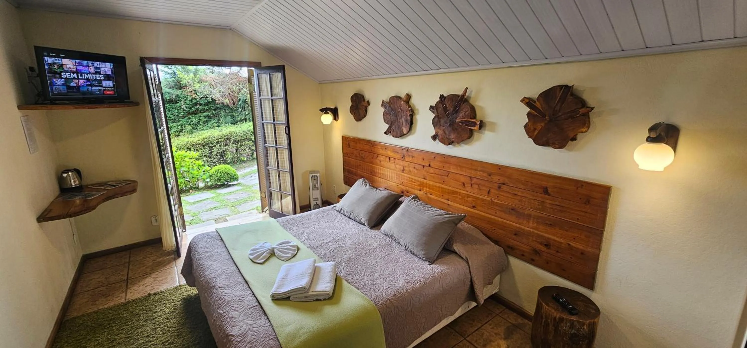 Bed in Pousada Atalaia