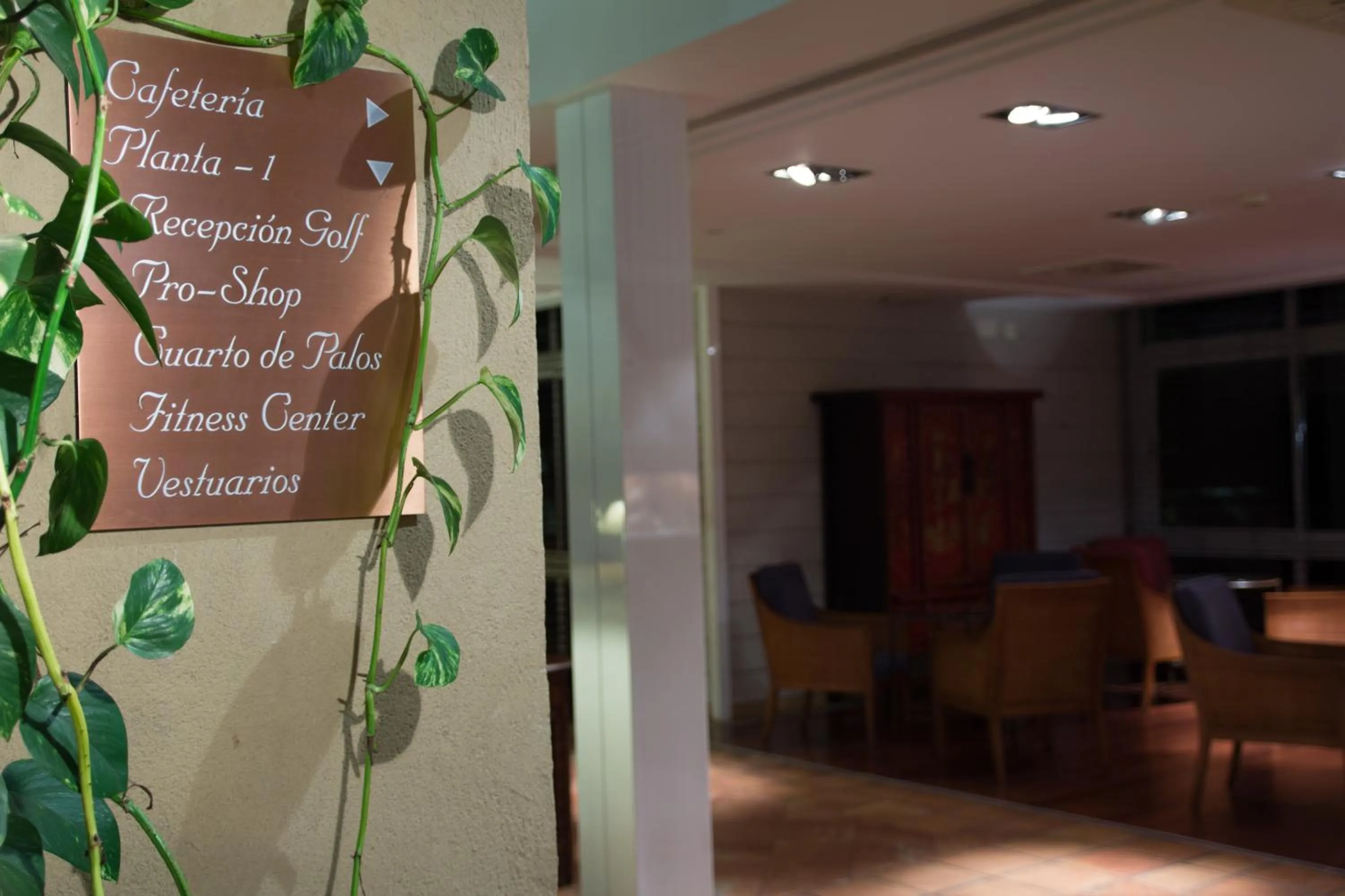 Decorative detail in Hotel Nuevo Portil Golf