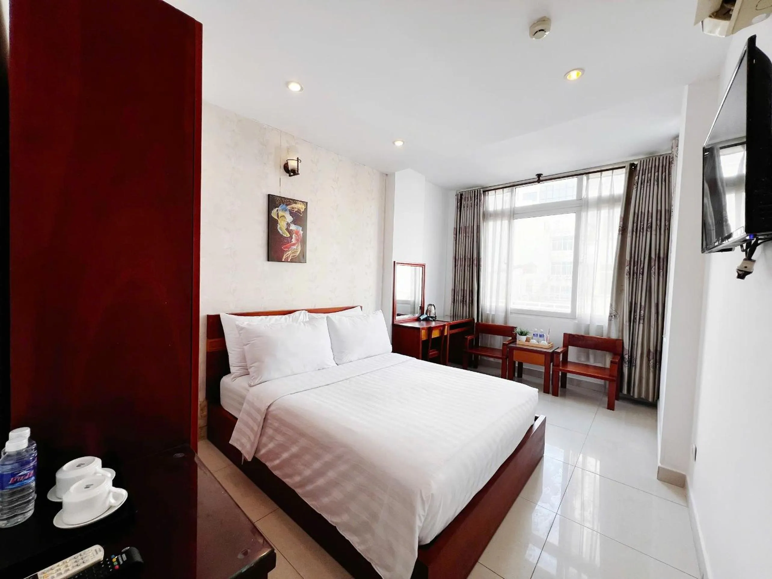 Bed in SaiGon Europe Hotel