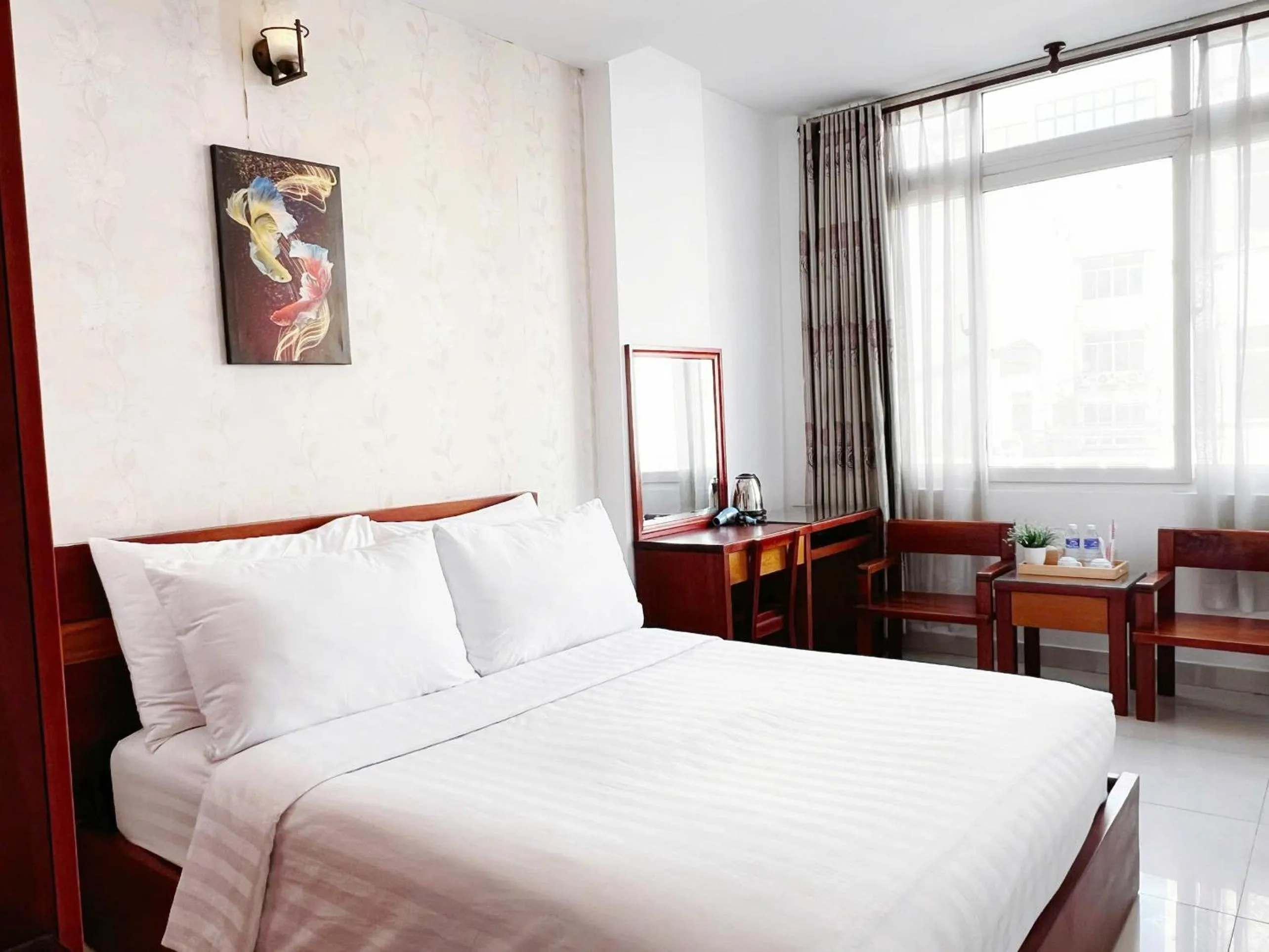 Bed in SaiGon Europe Hotel