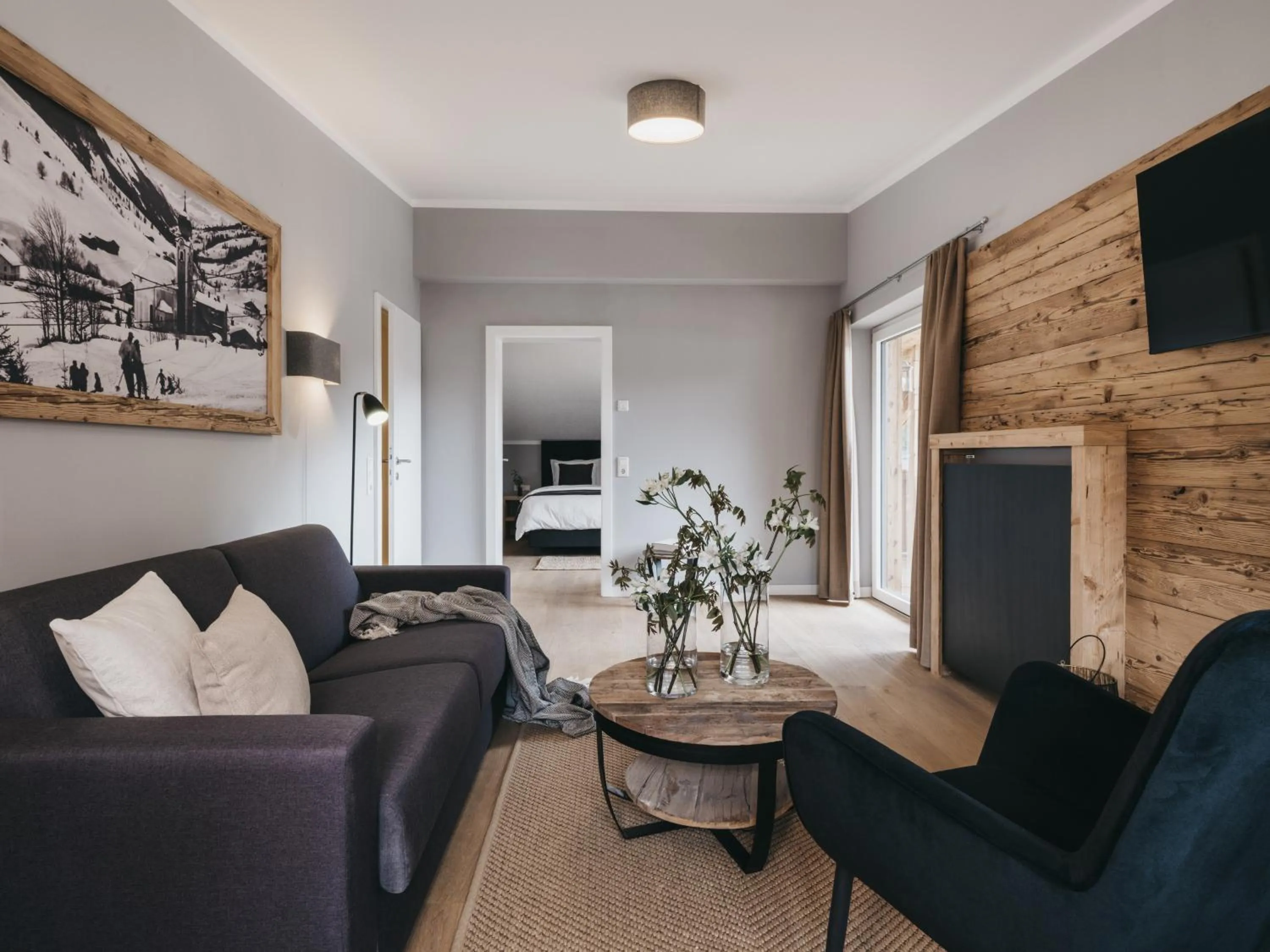 Living room in VAYA Post Saalbach