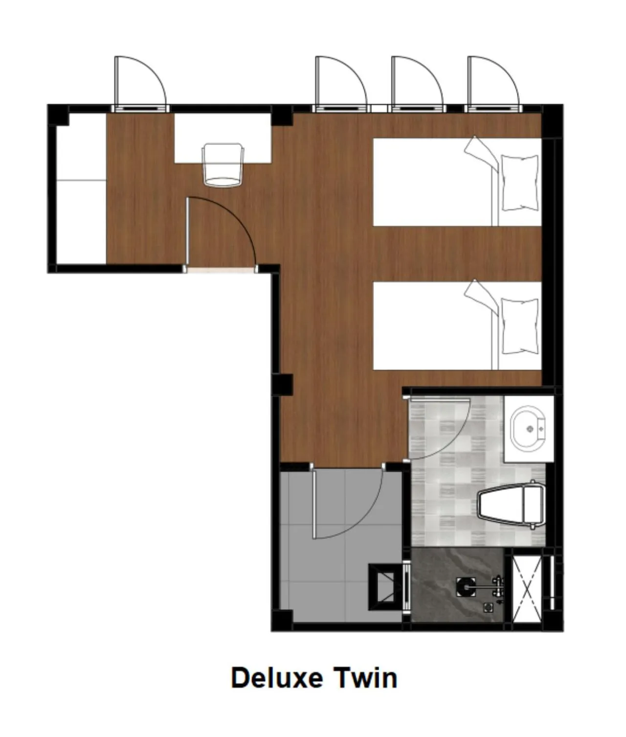 Floor plan in Be Phrasingh Hotel Chiang Mai