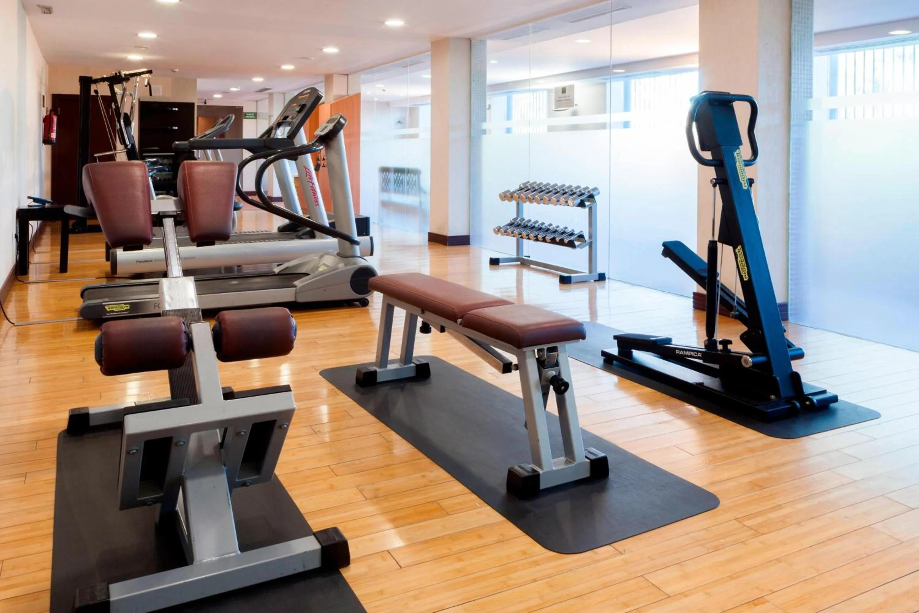 Fitness centre/facilities in AC Hotel Palacio de Santa Ana by Marriott
