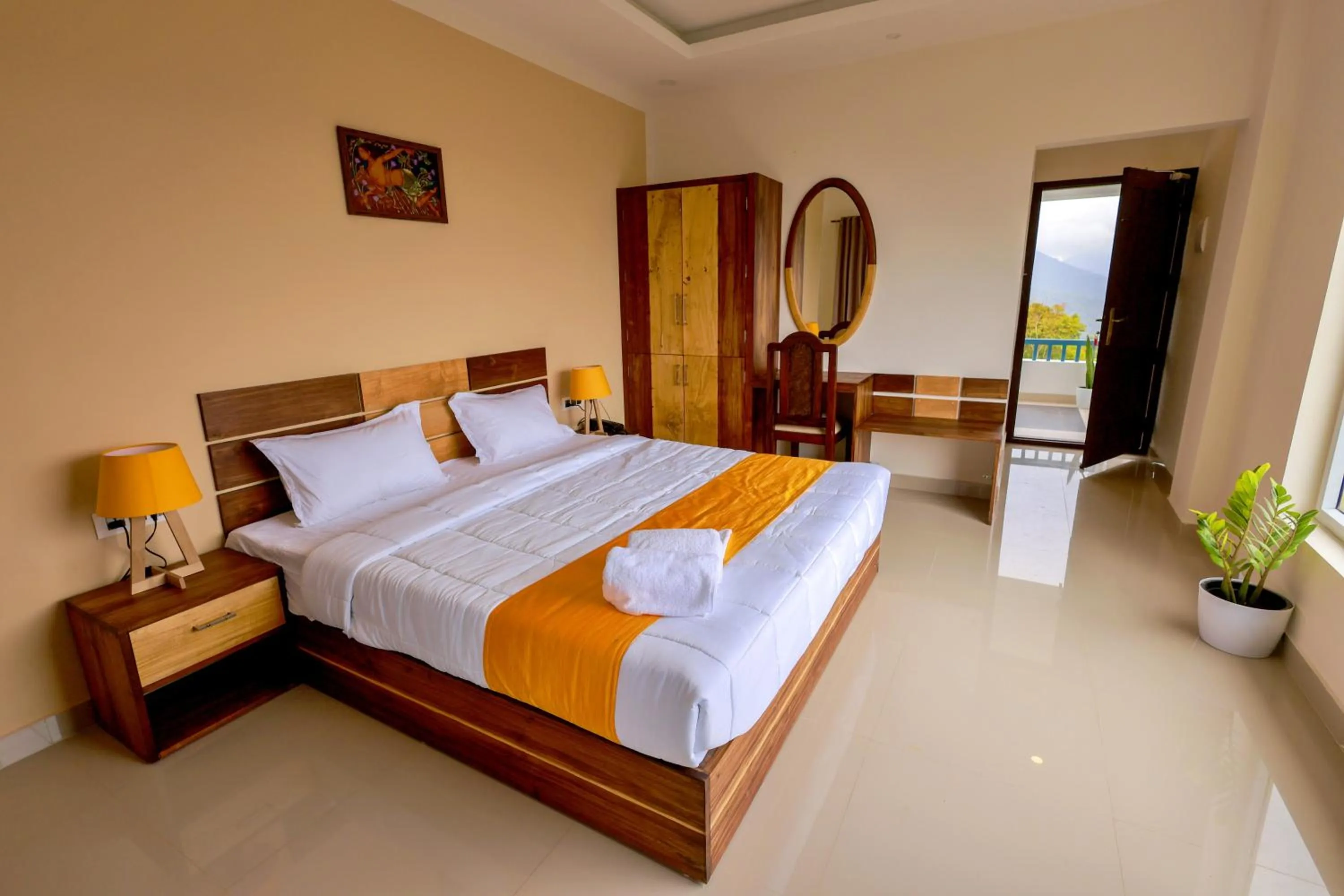 Bed in The Windy Mist Resort Munnar